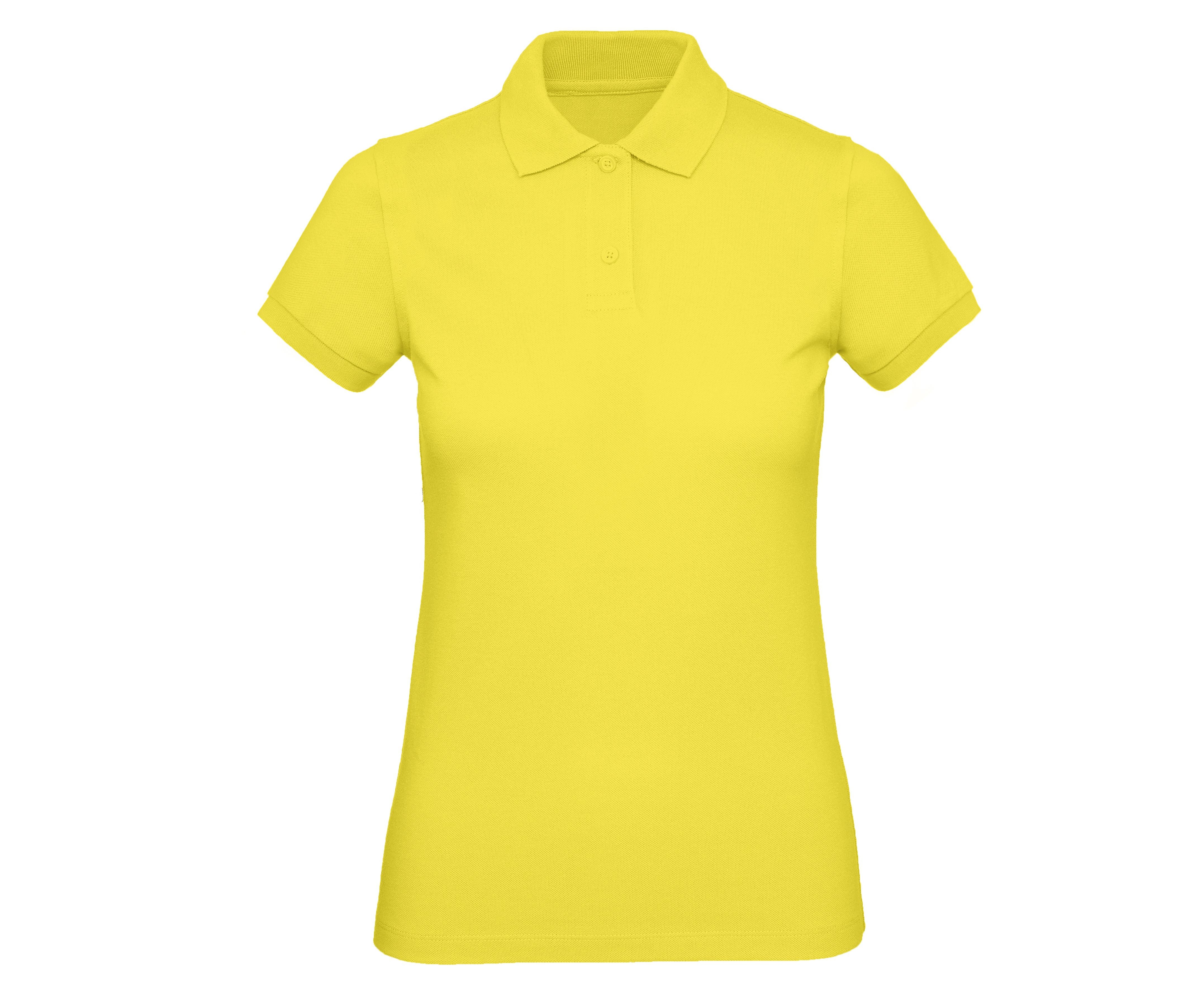 Polo Bio Femme - Solar Yellow