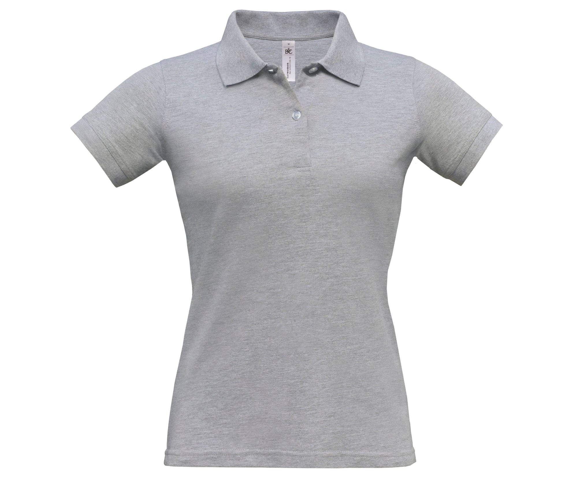 Polo Femme Coton 180 - Heather Grey
