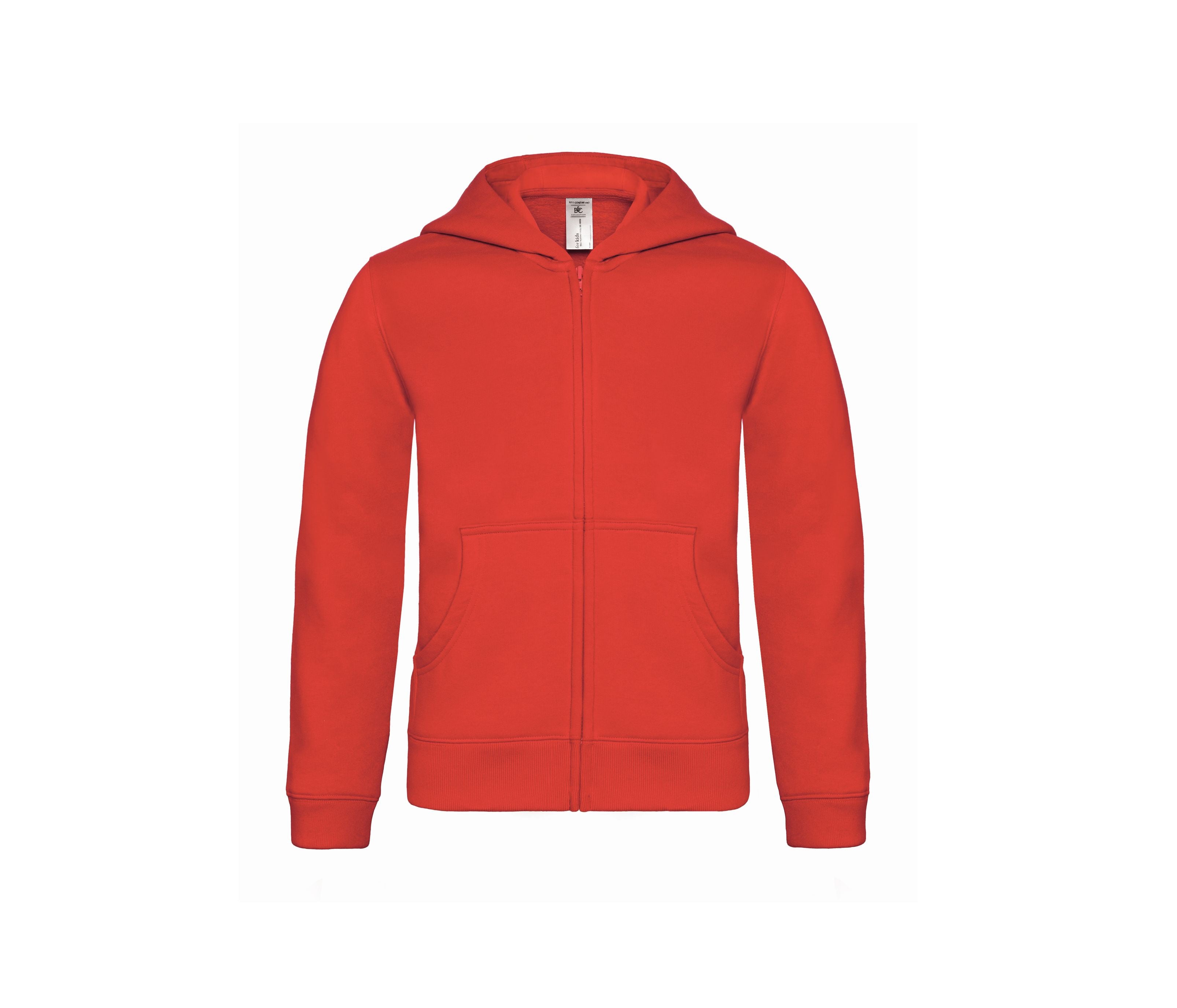 Sweat Capuche Zippé Enfant - Red