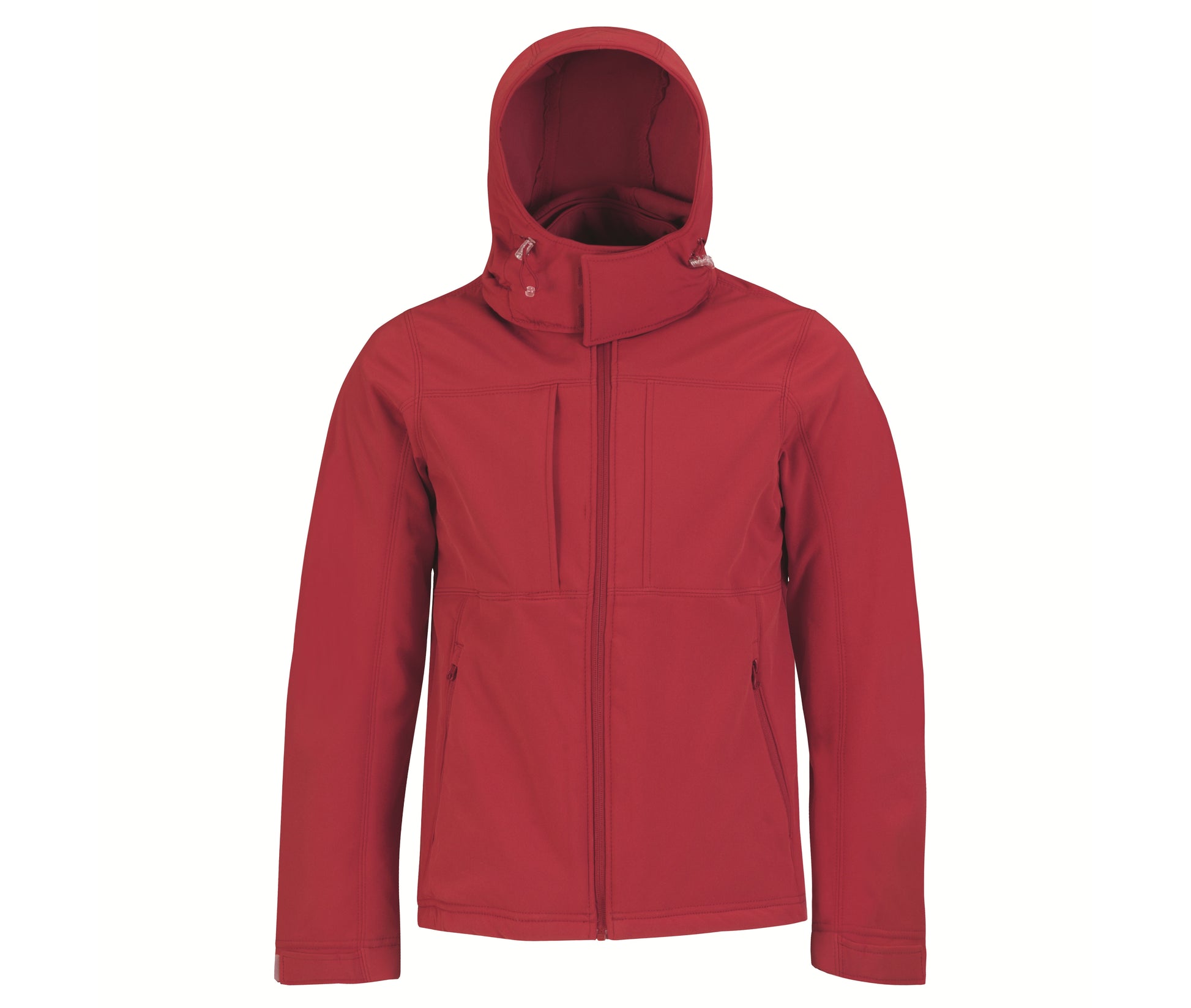 Veste Softshell Homme à Capuche - Red