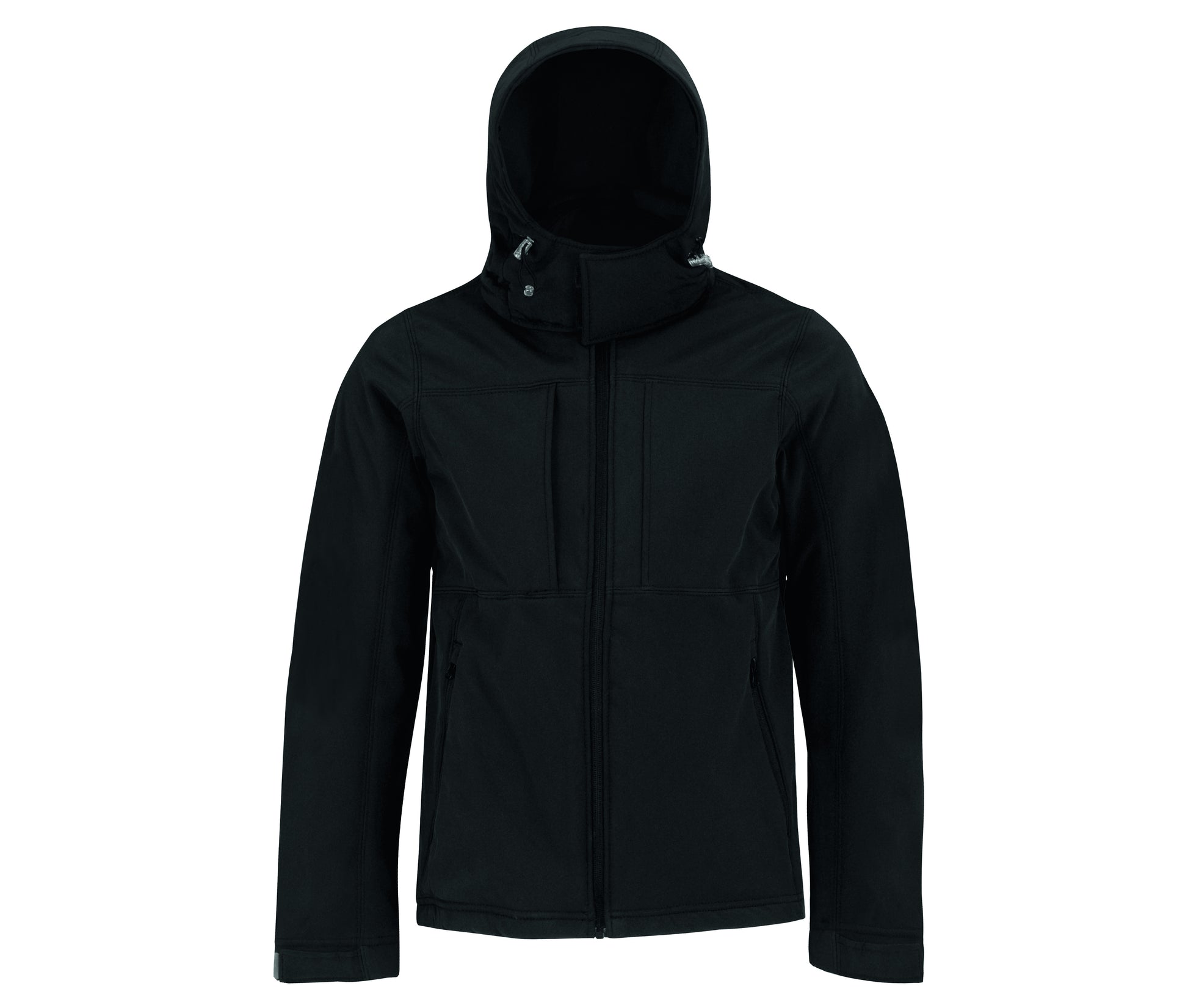 Veste Softshell Homme à Capuche - Black