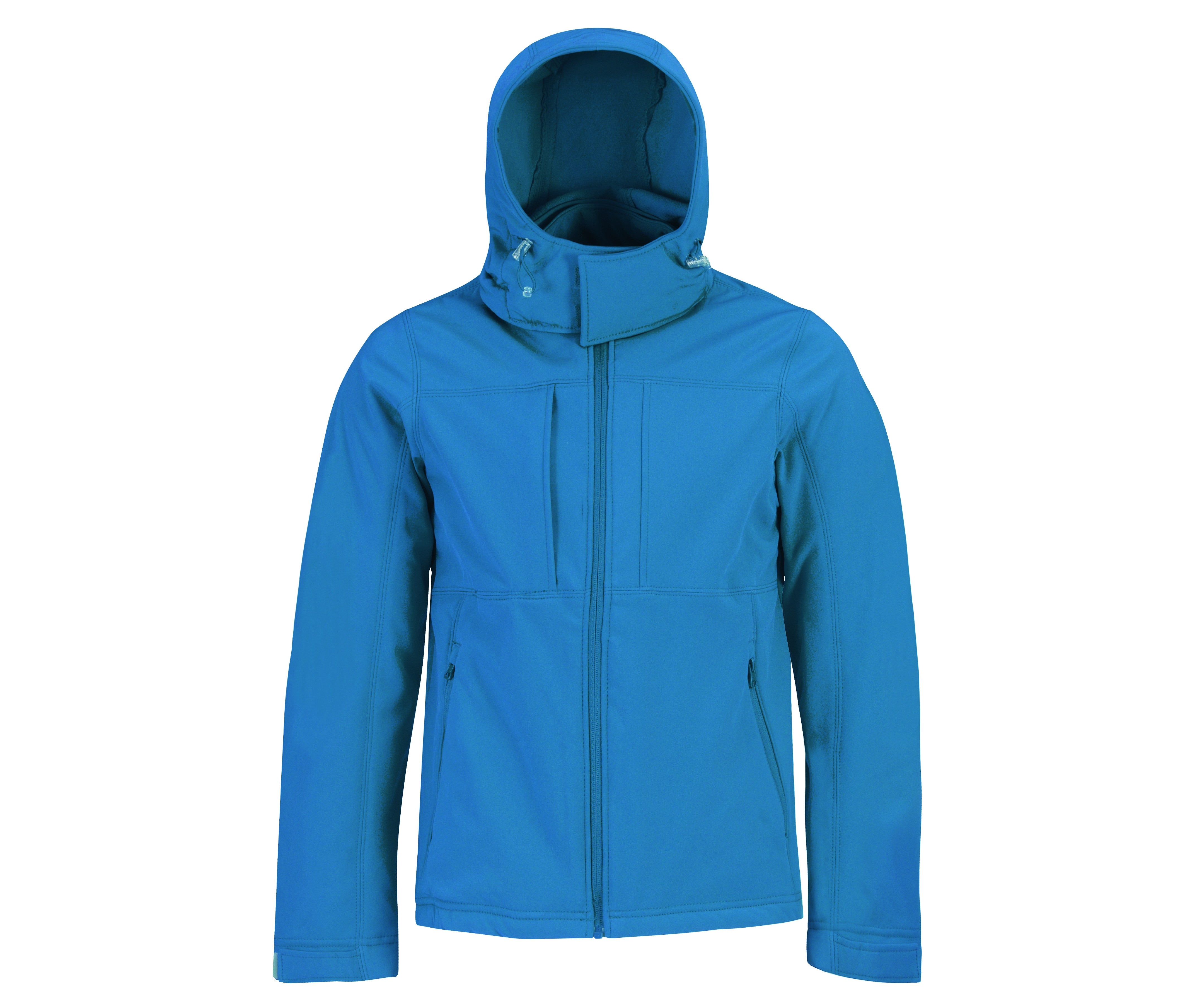 Veste Softshell Homme à Capuche - Azure