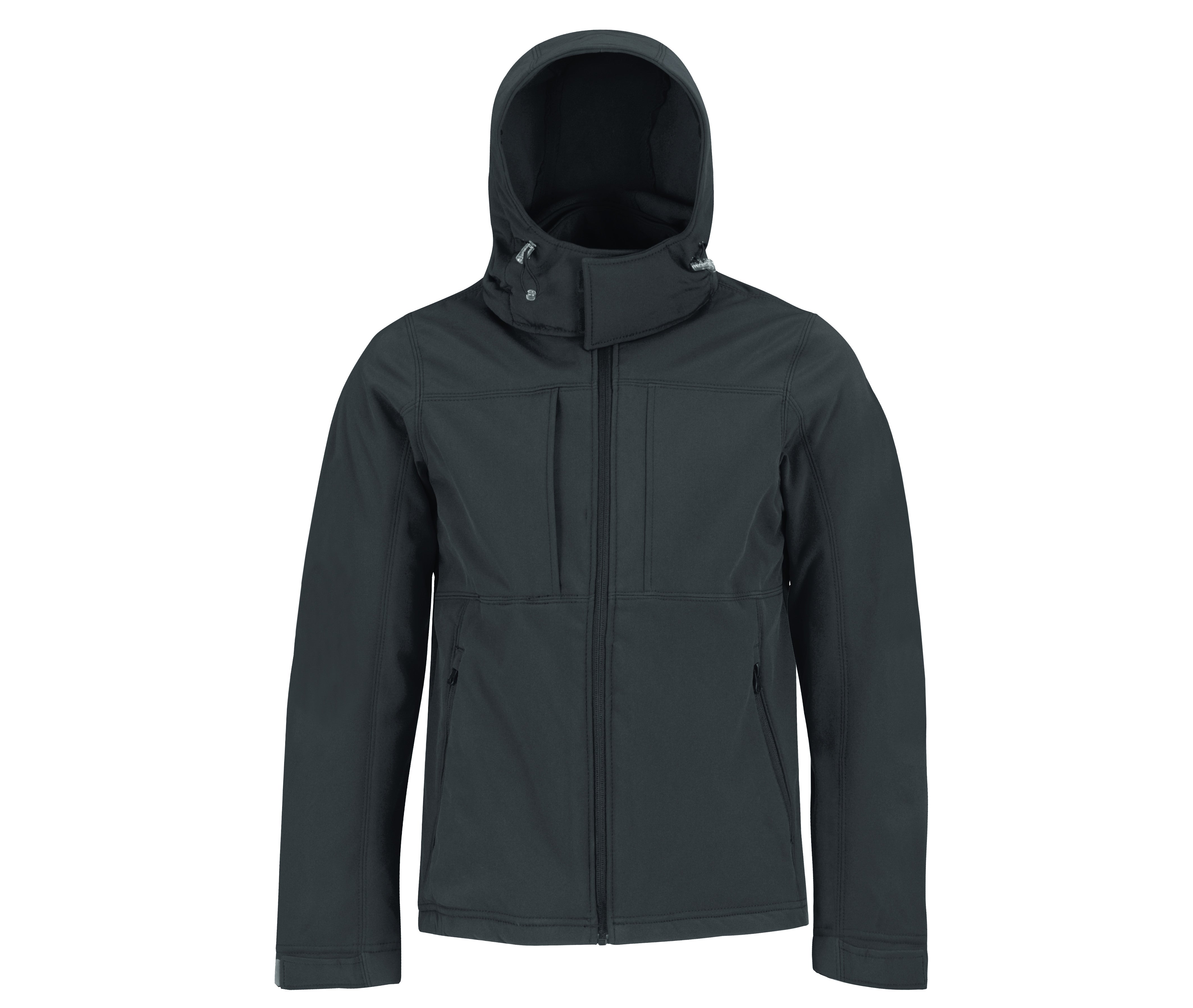 Veste Softshell Homme à Capuche - Dark Grey