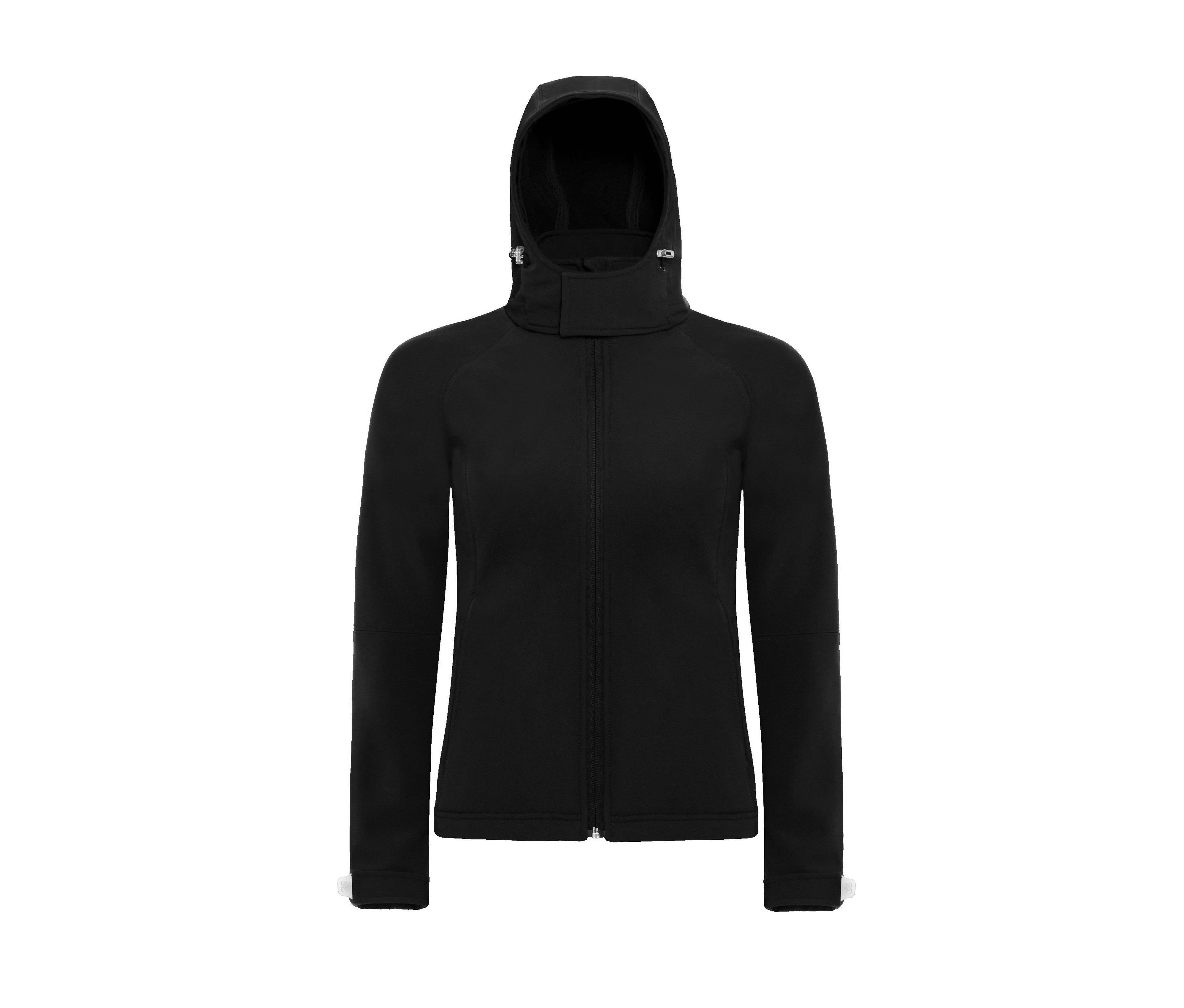 Veste Softshell Femme à Capuche - Black