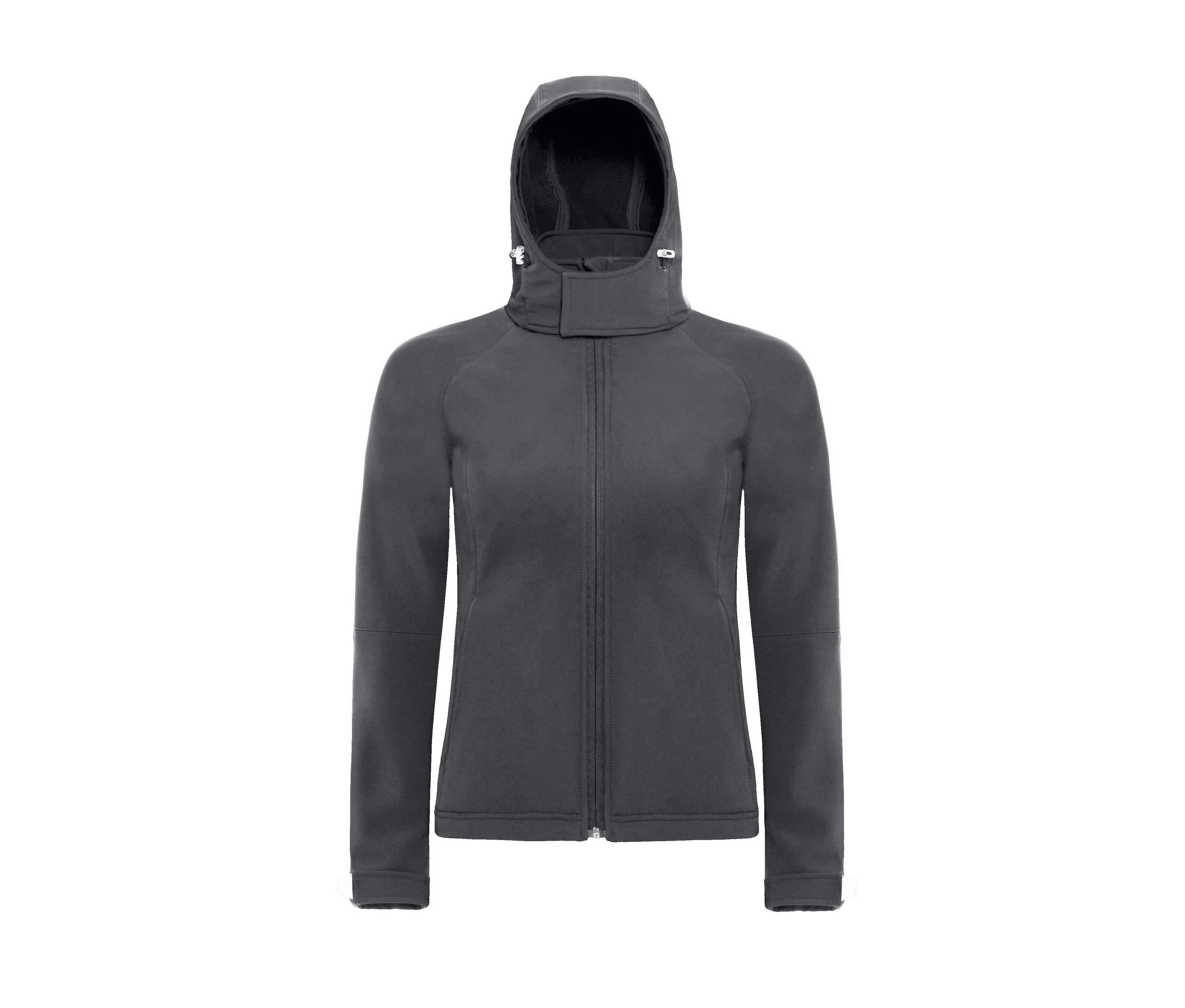 Veste Softshell Femme à Capuche - Dark Grey