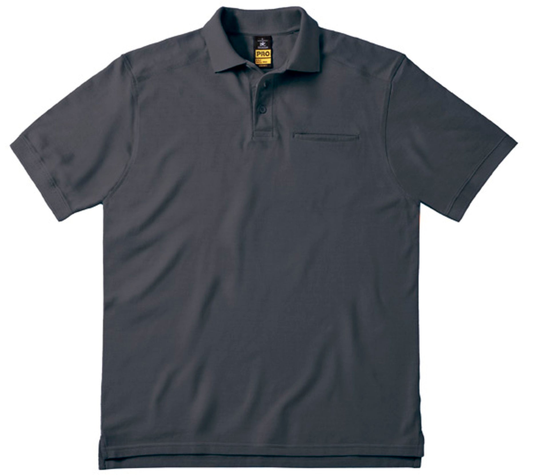 Polo de Travail Coton Avec Poche - Dark Grey