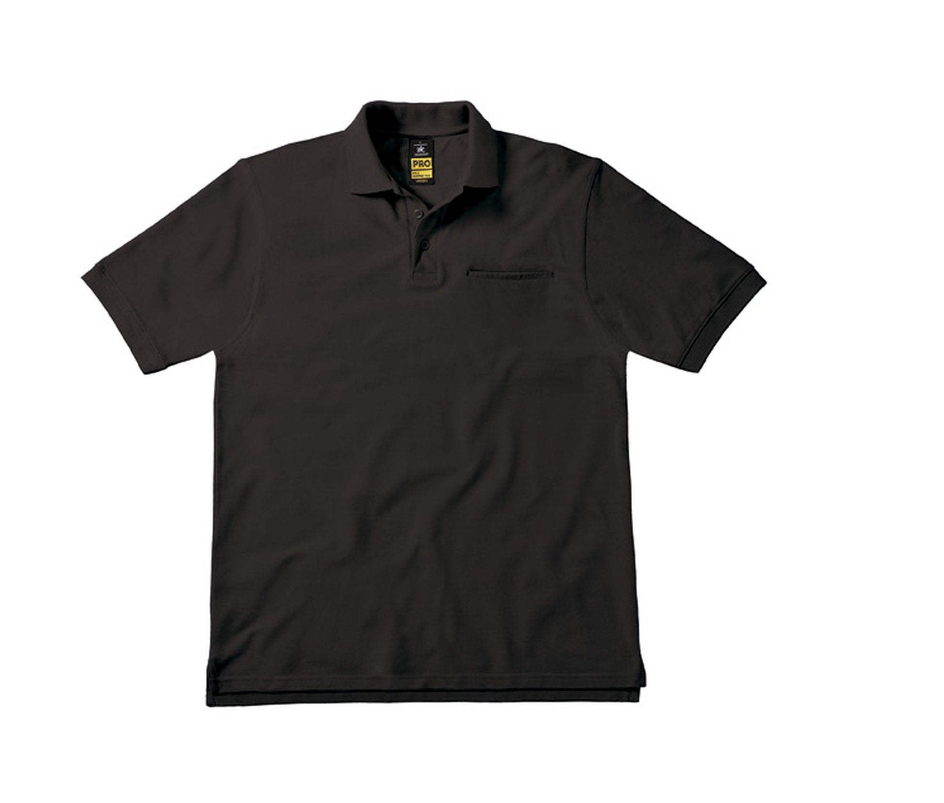 Polo 60° Polycoton Avec Poche - Black