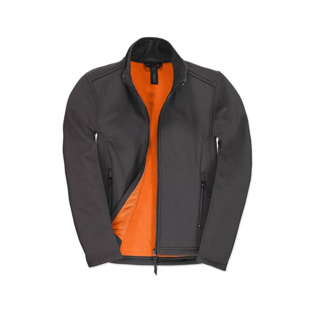 Veste Softshell Femme Id.701 - Dark Grey/orange