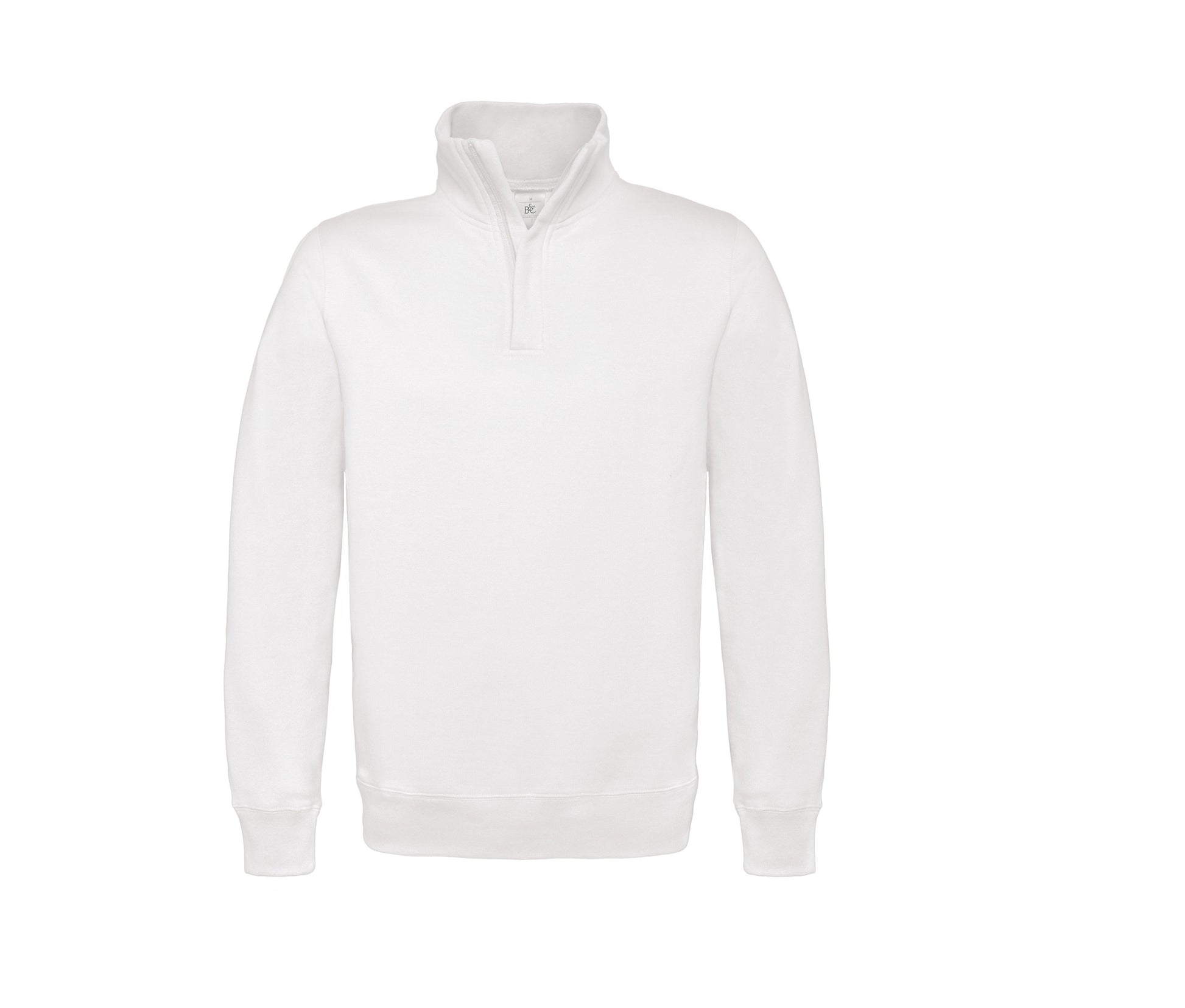 Sweat Col Zippé - White