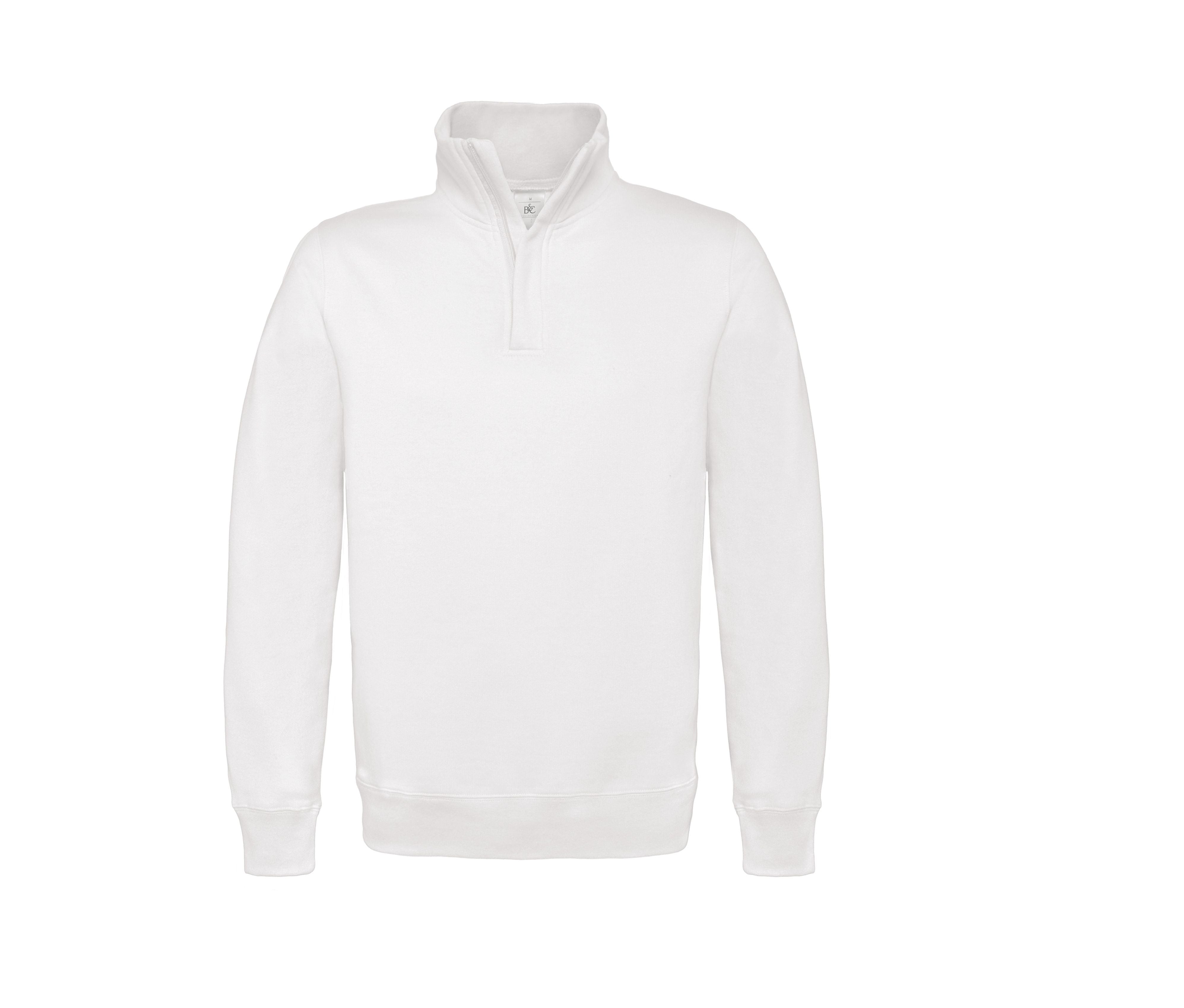 Sweat Col Zippé - White