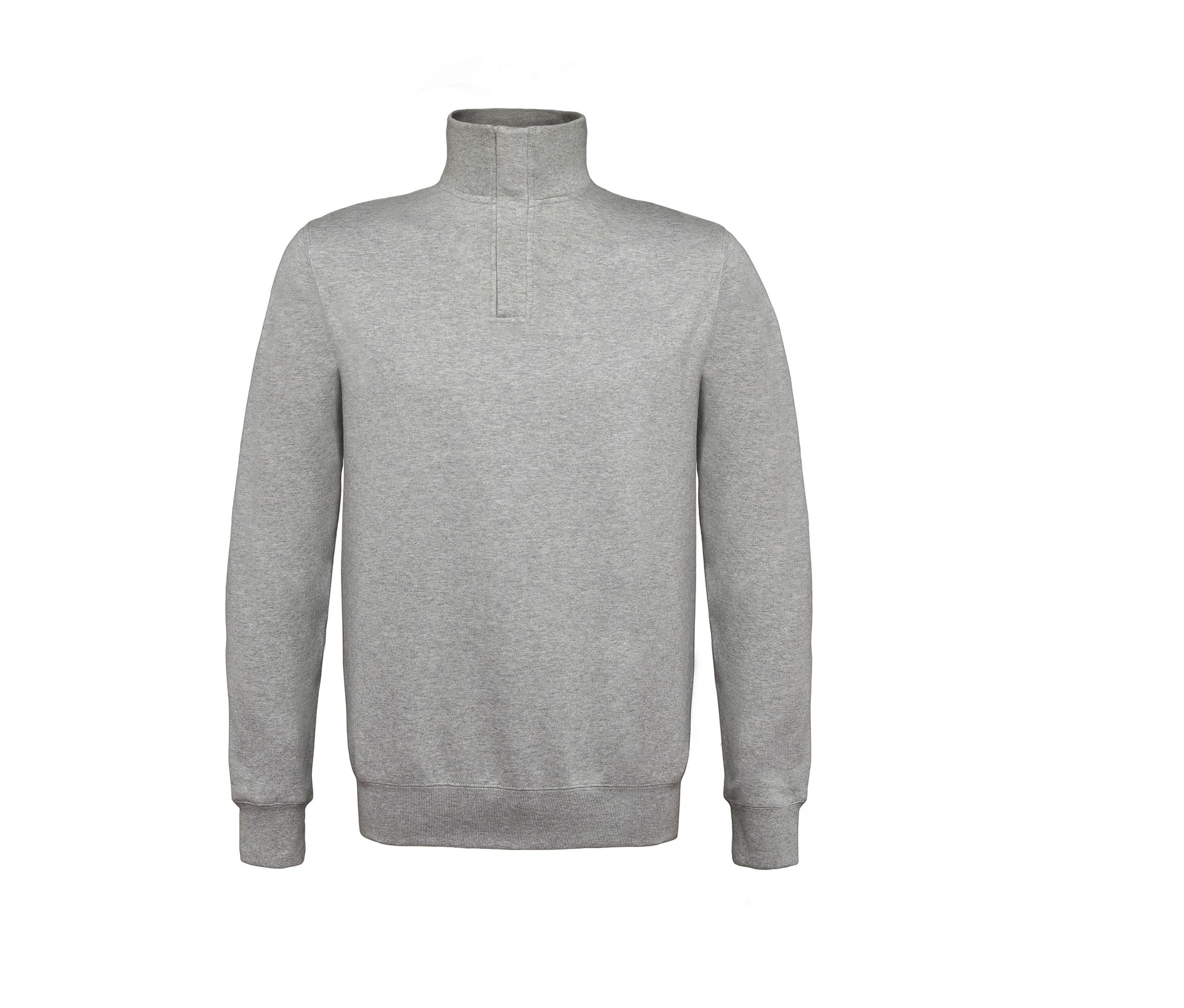 Sweat Col Zippé - Heather Grey