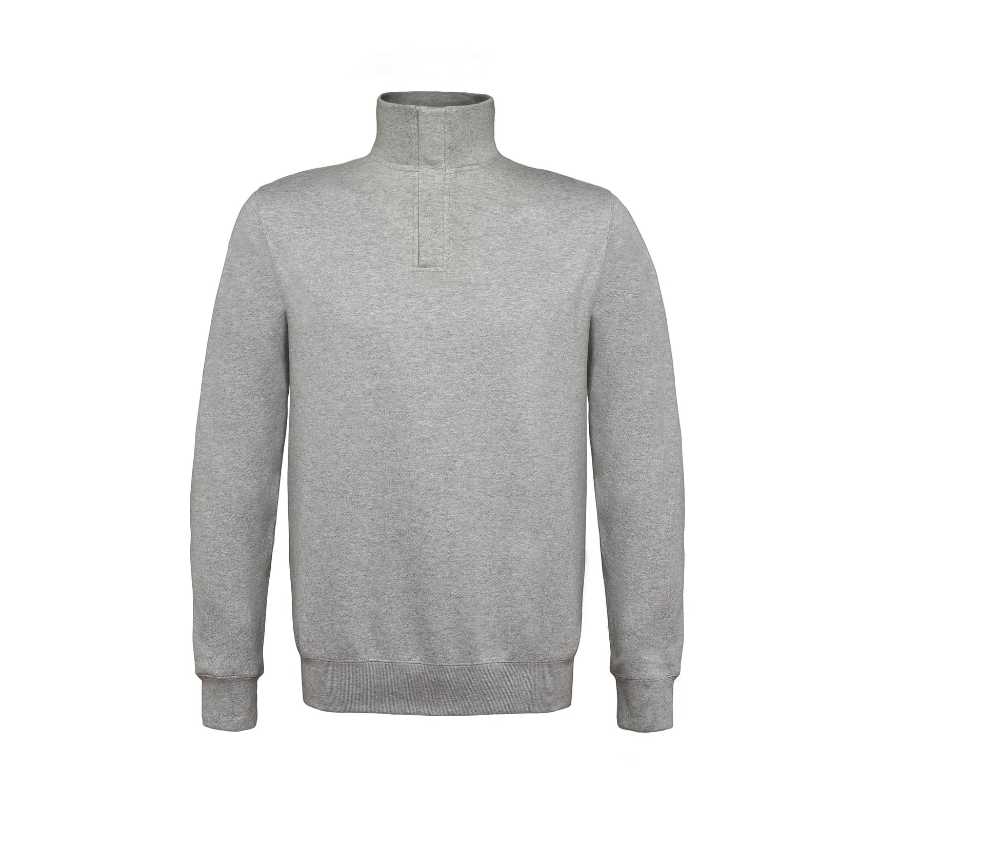 Sweat Col Zippé - Heather Grey