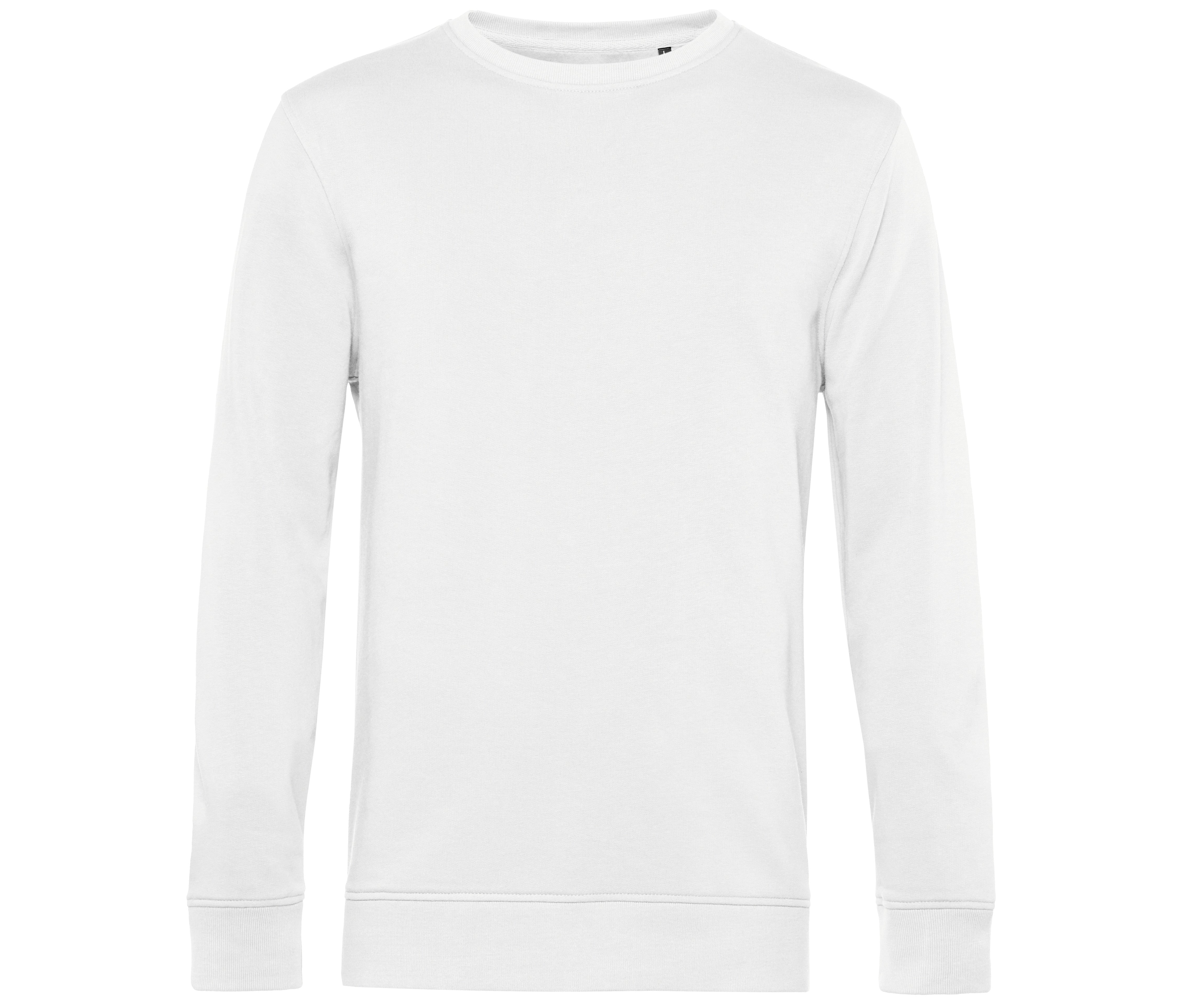 Sweat Col Rond Organique - White