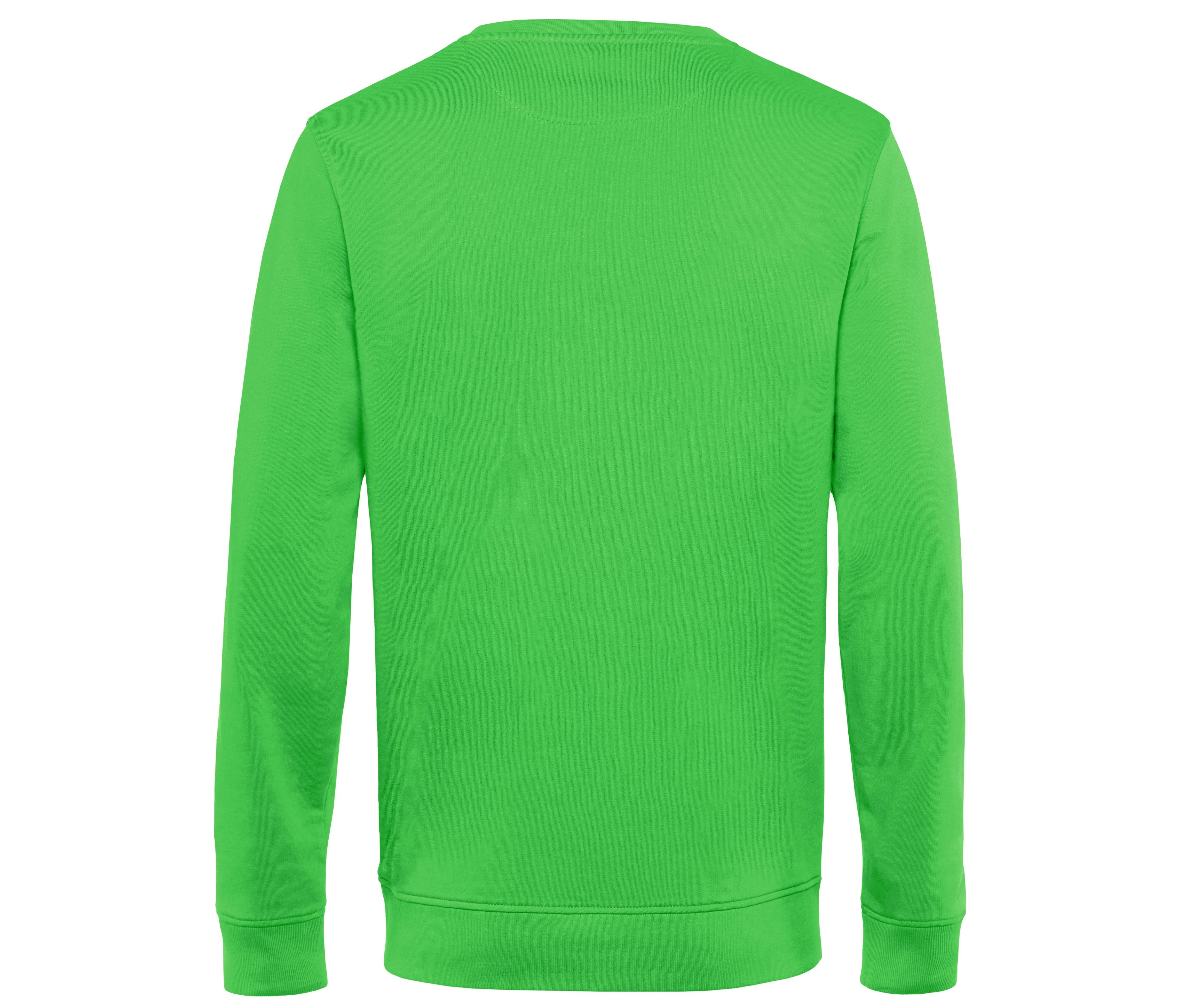 Sweat Col Rond Organique - Apple Green