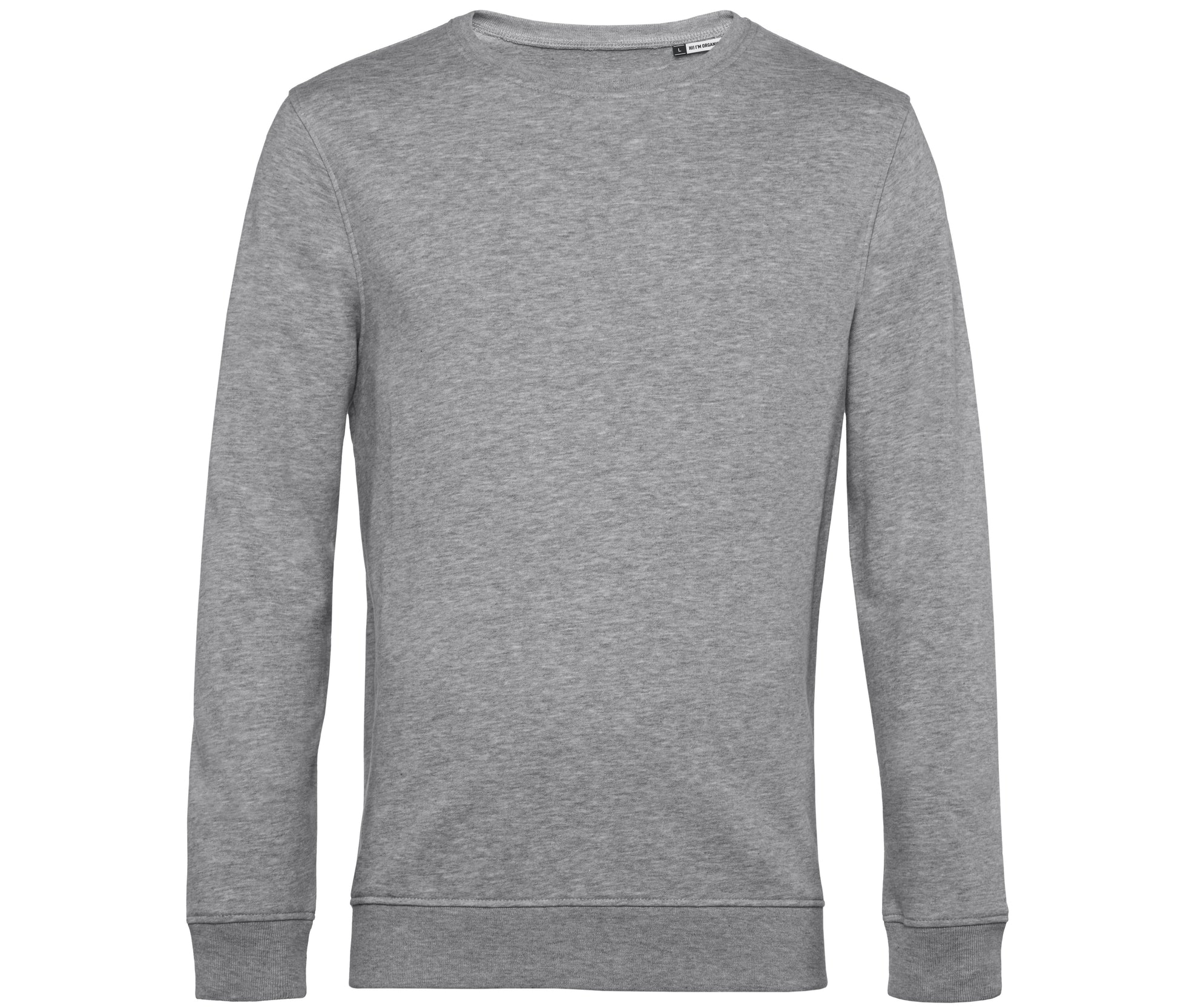 Sweat Col Rond Organique - Heather Grey