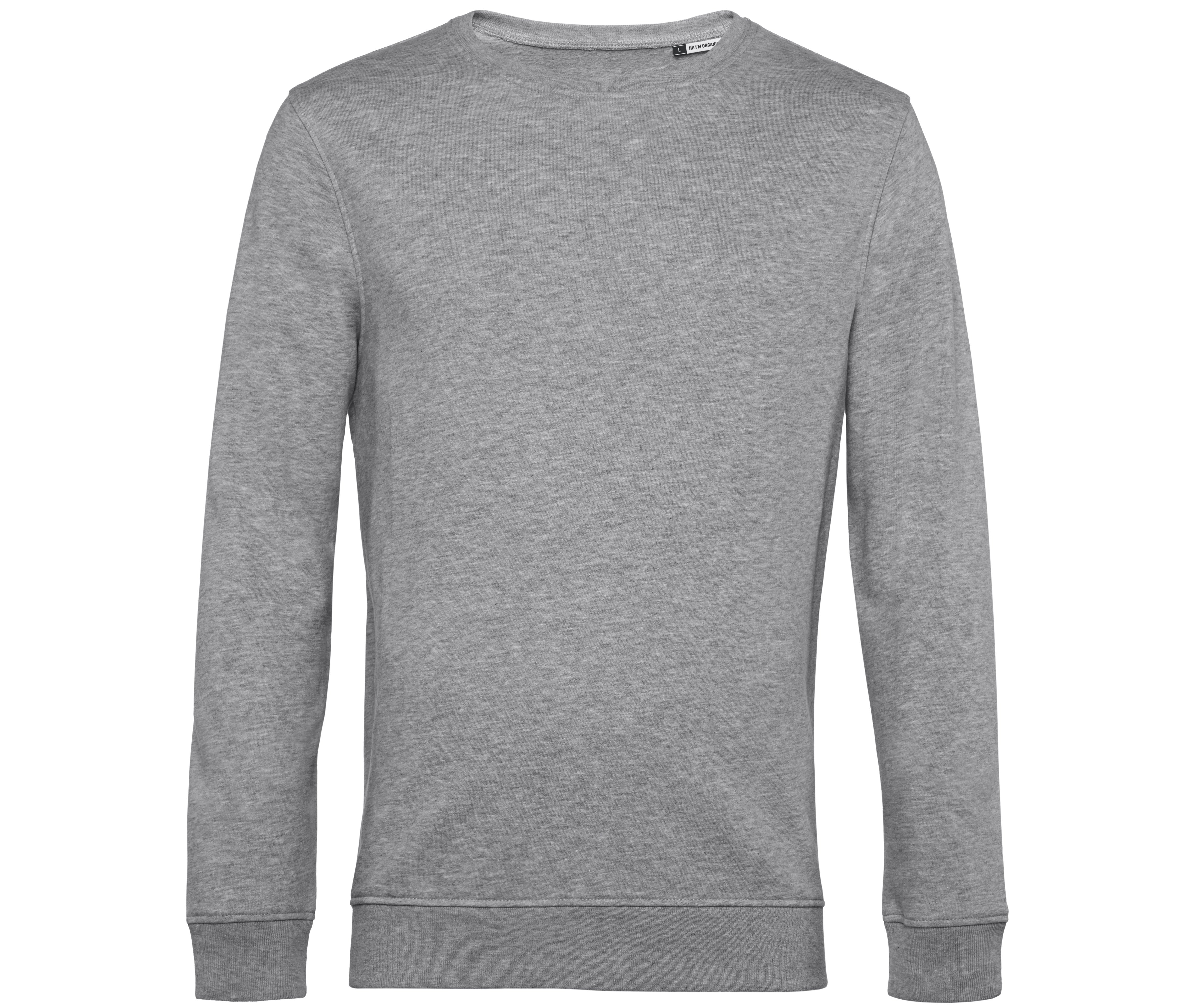 Sweat Col Rond Organique - Heather Grey