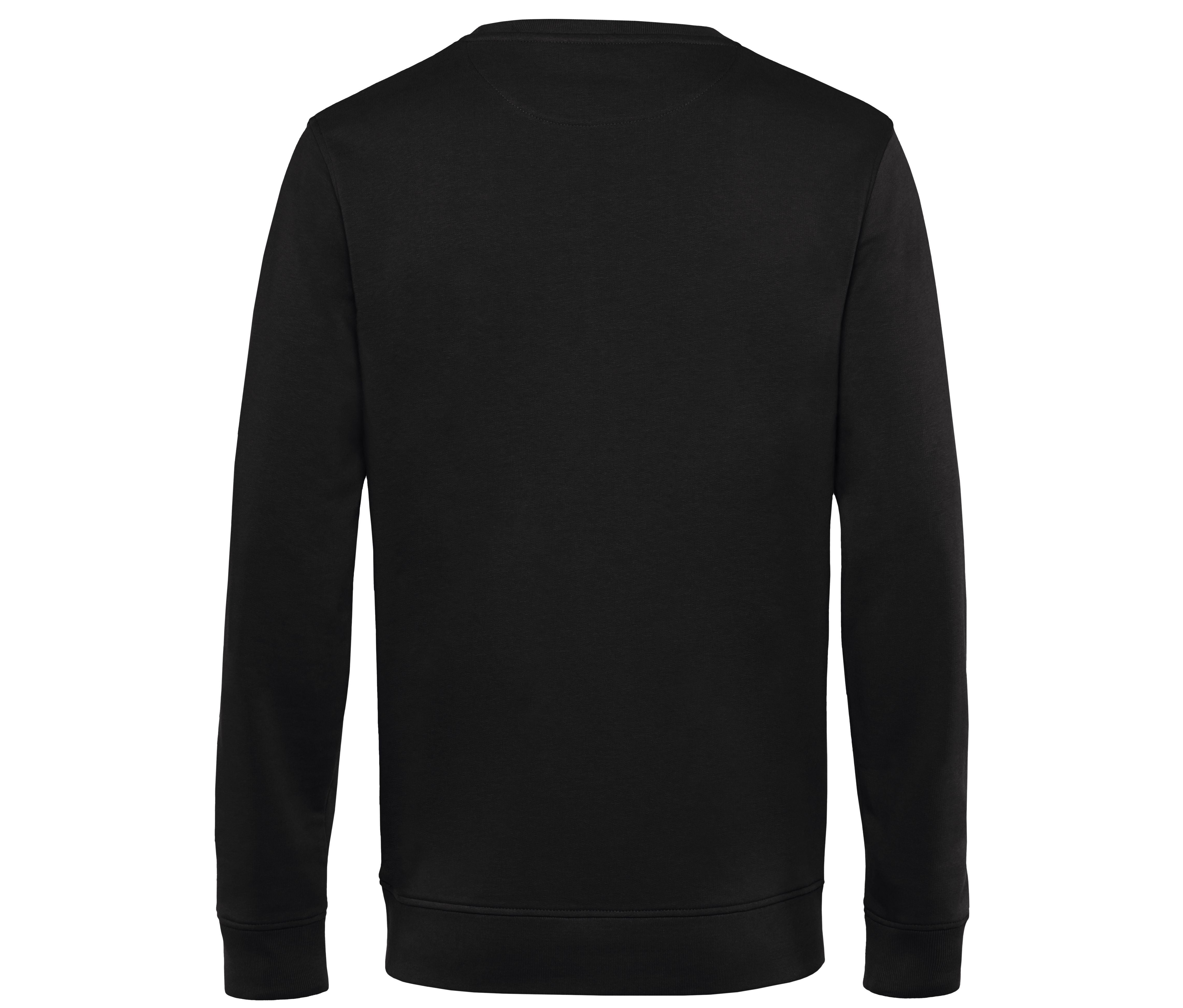 Sweat Col Rond Organique - Black Pure