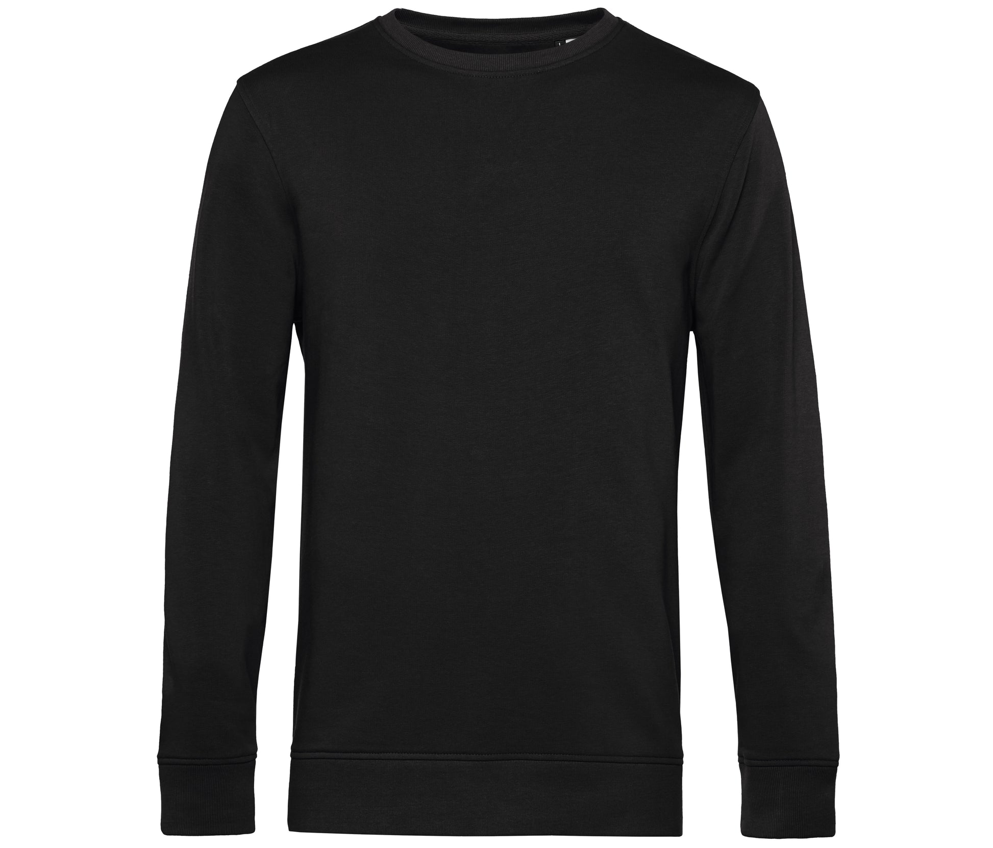 Sweat Col Rond Organique - Black Pure