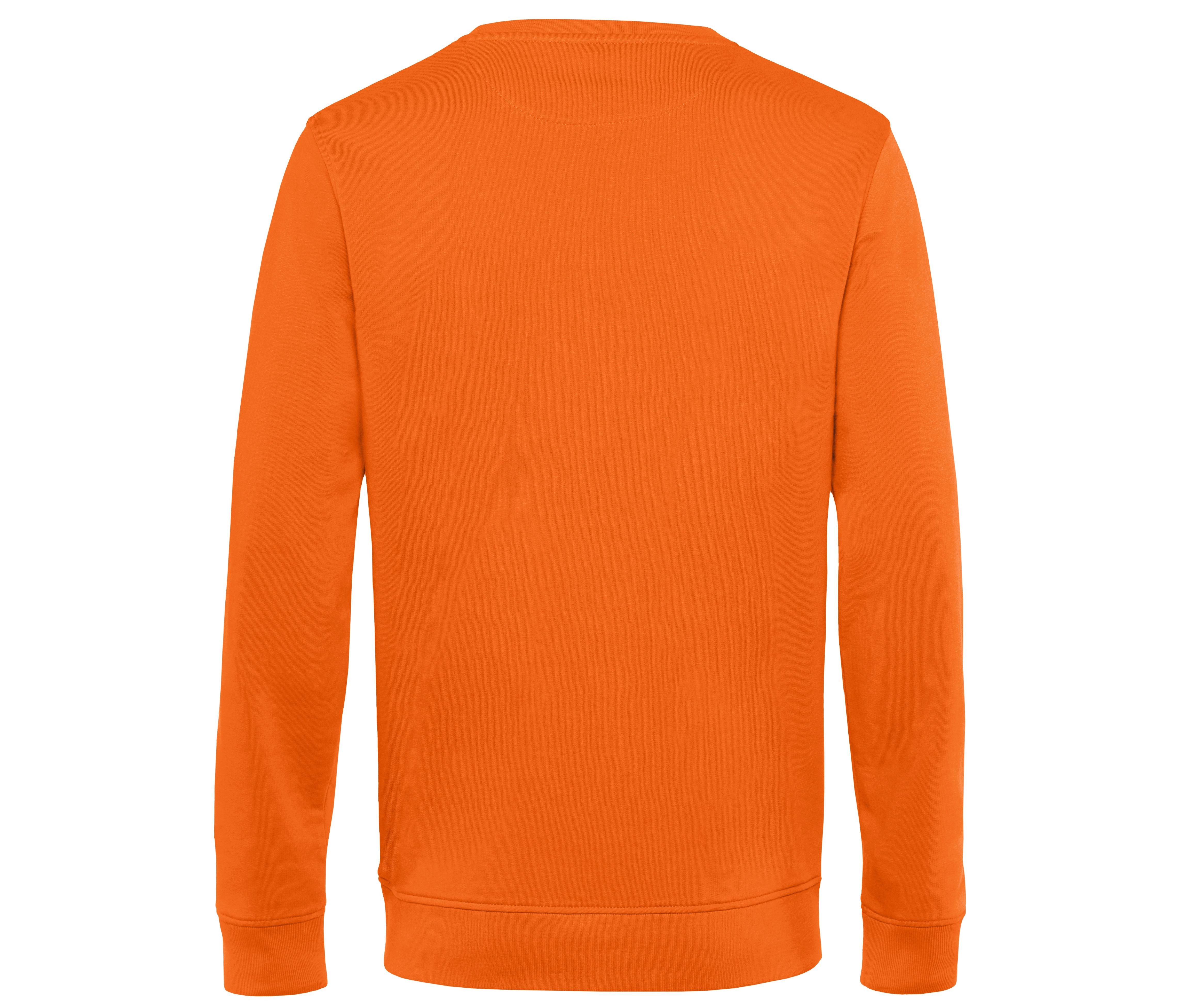 Sweat Col Rond Organique - Pure Orange