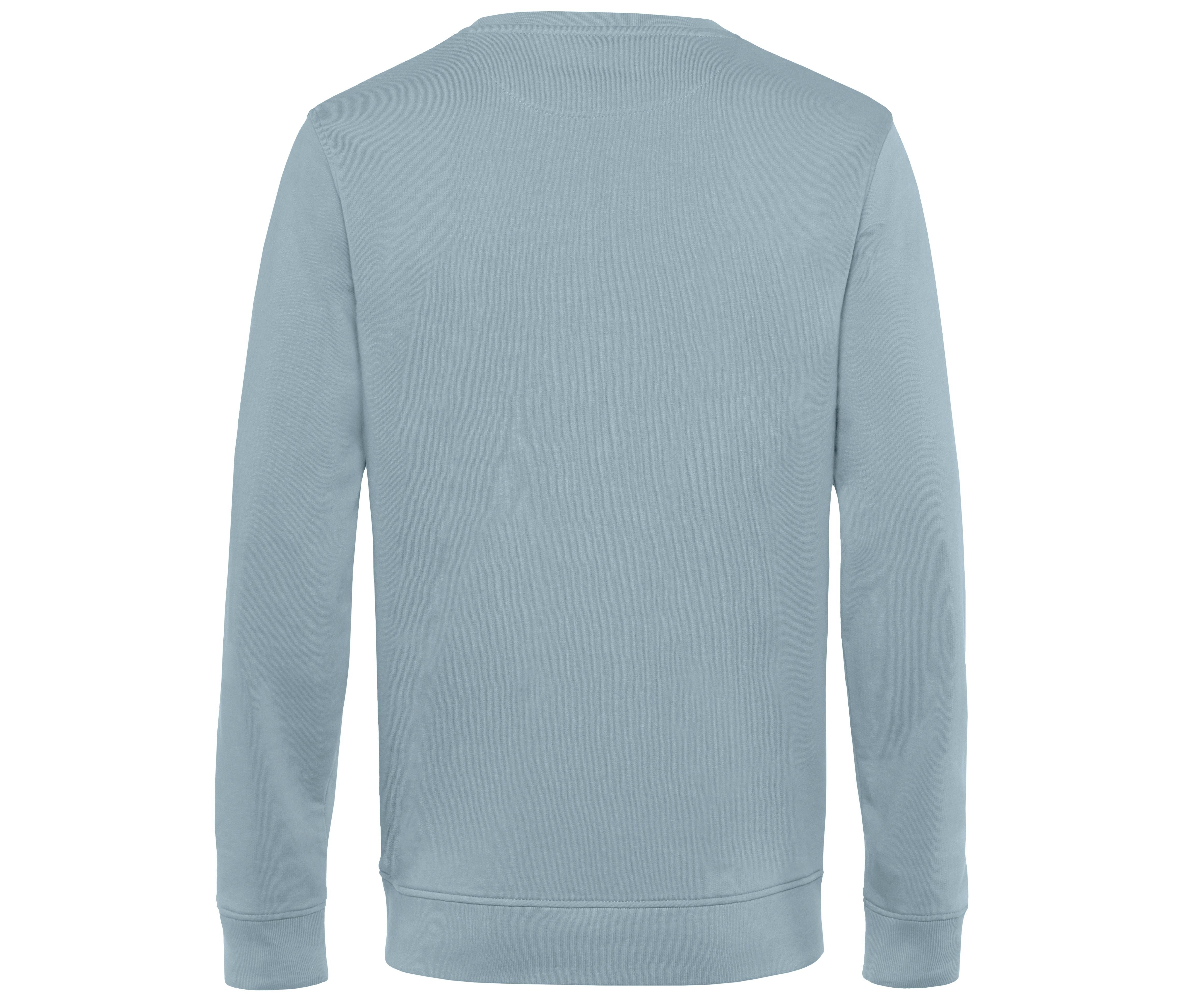 Sweat Col Rond Organique - Blue Fog