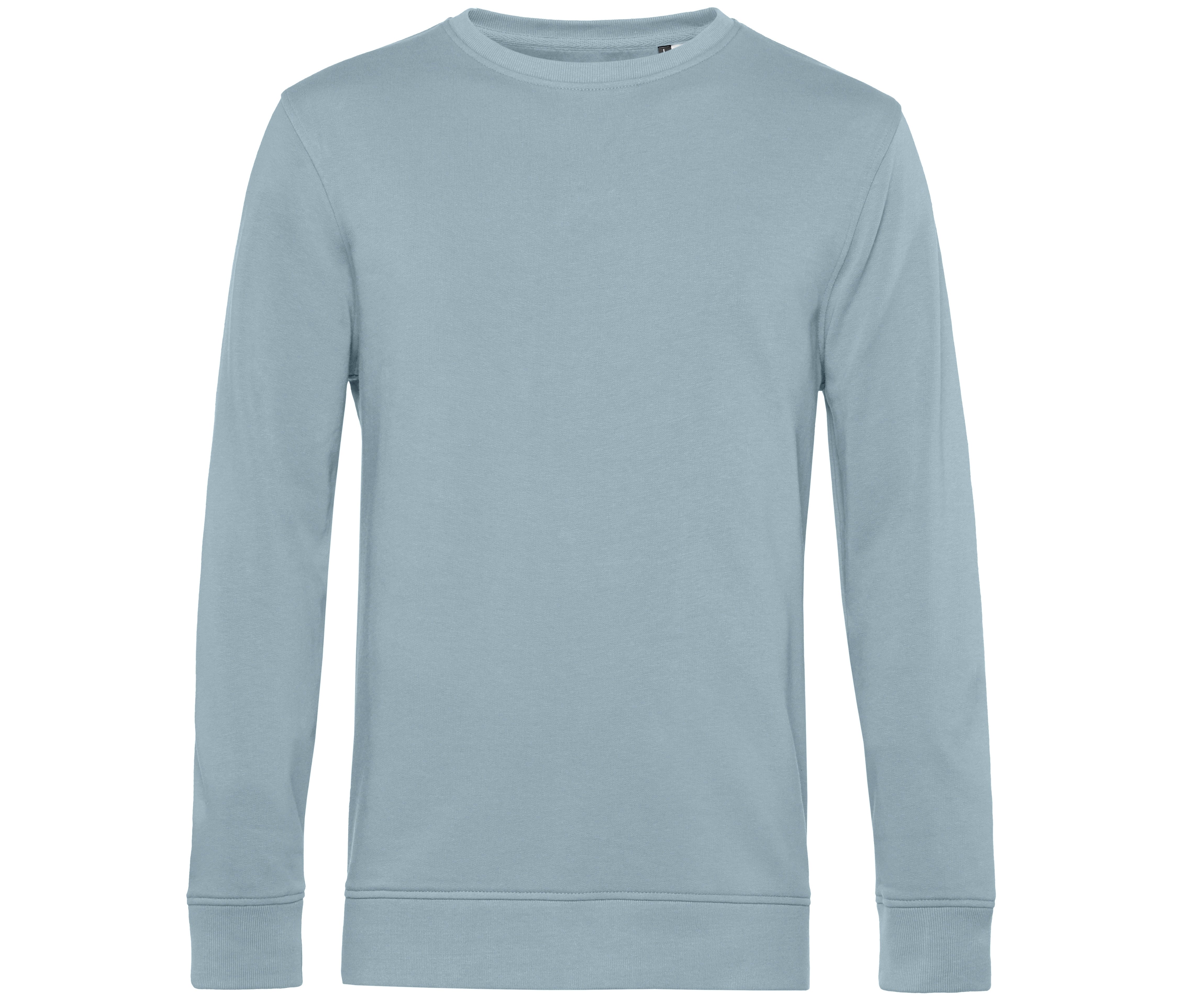 Sweat Col Rond Organique - Blue Fog