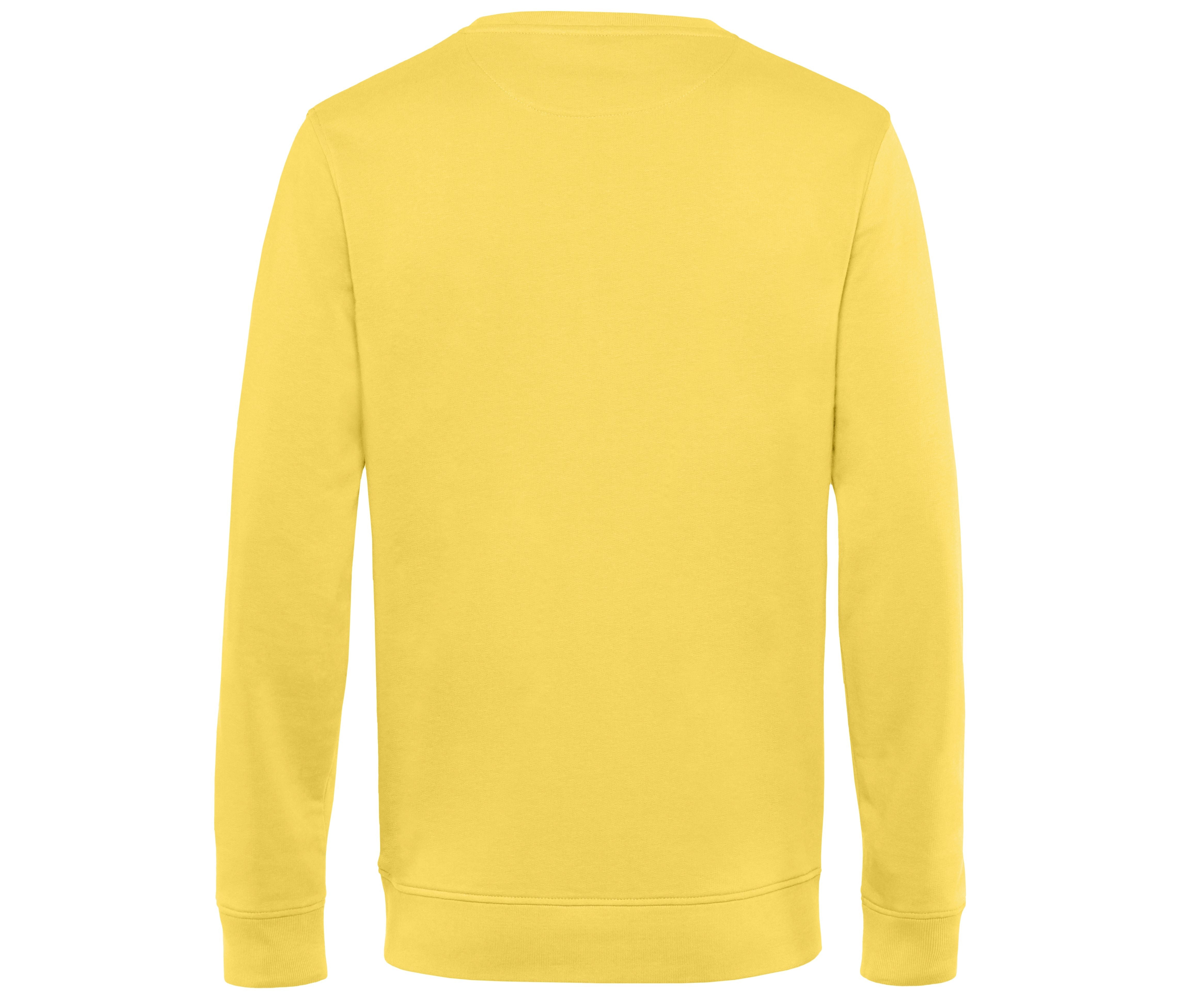 Sweat Col Rond Organique - Yellow Fizz