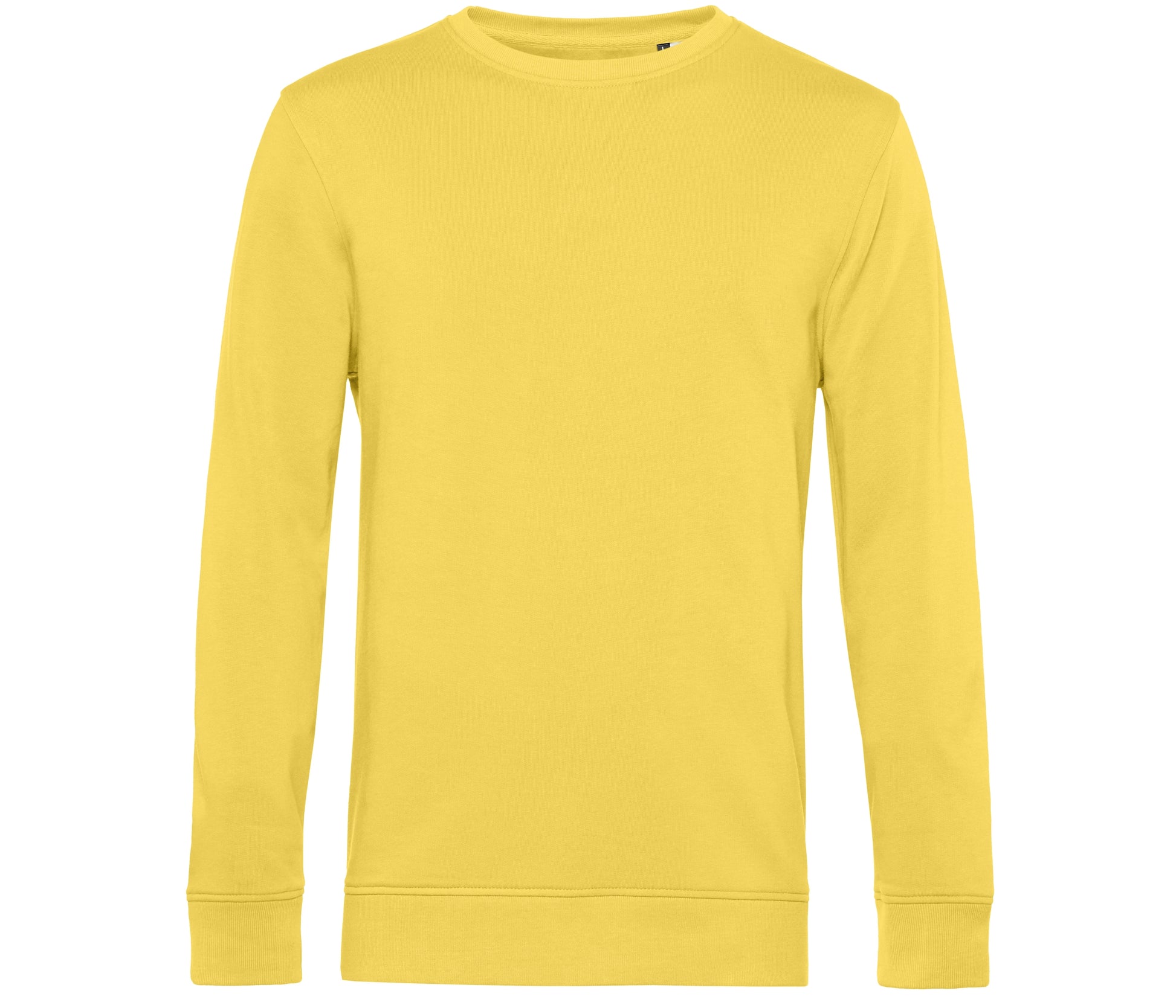 Sweat Col Rond Organique - Yellow Fizz