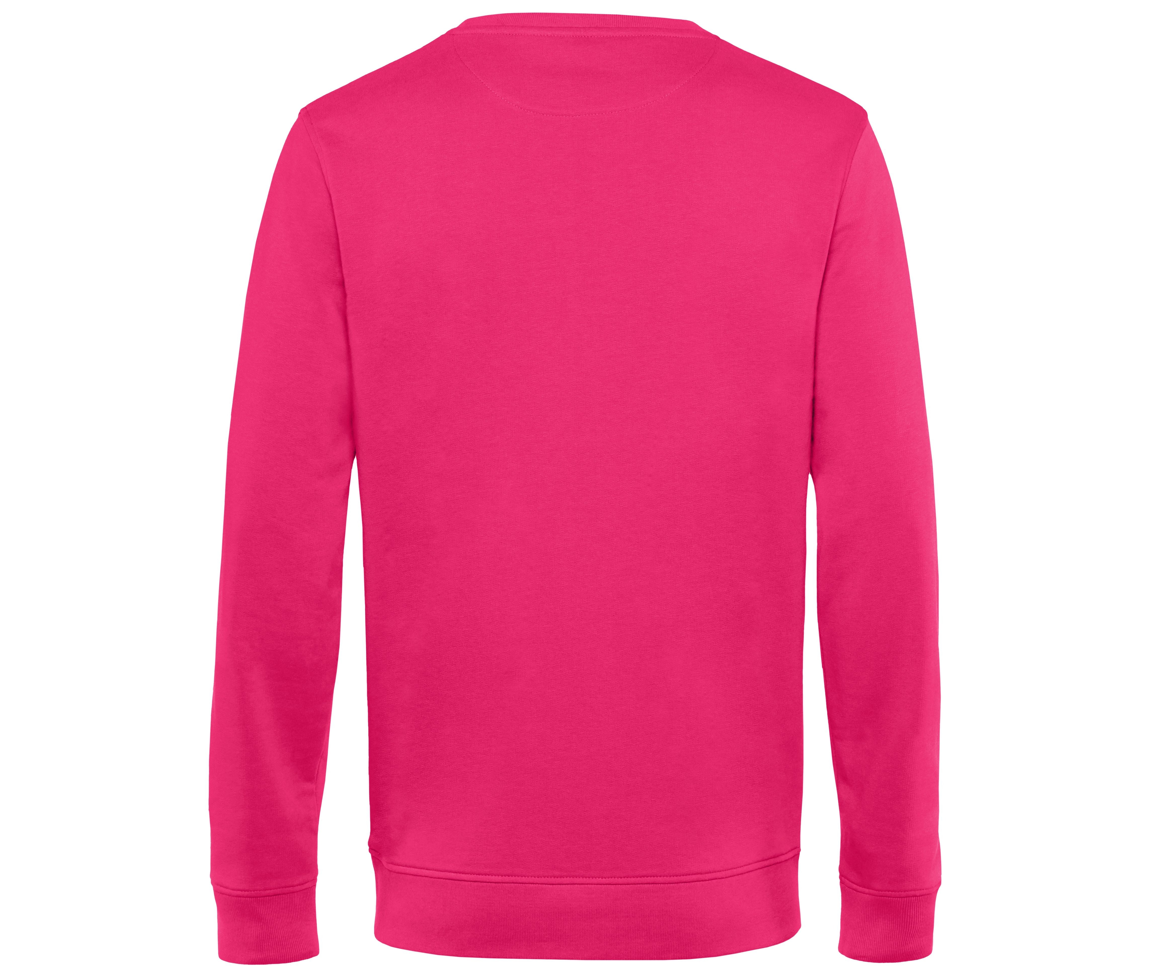 Sweat Col Rond Organique - Magenta Pink