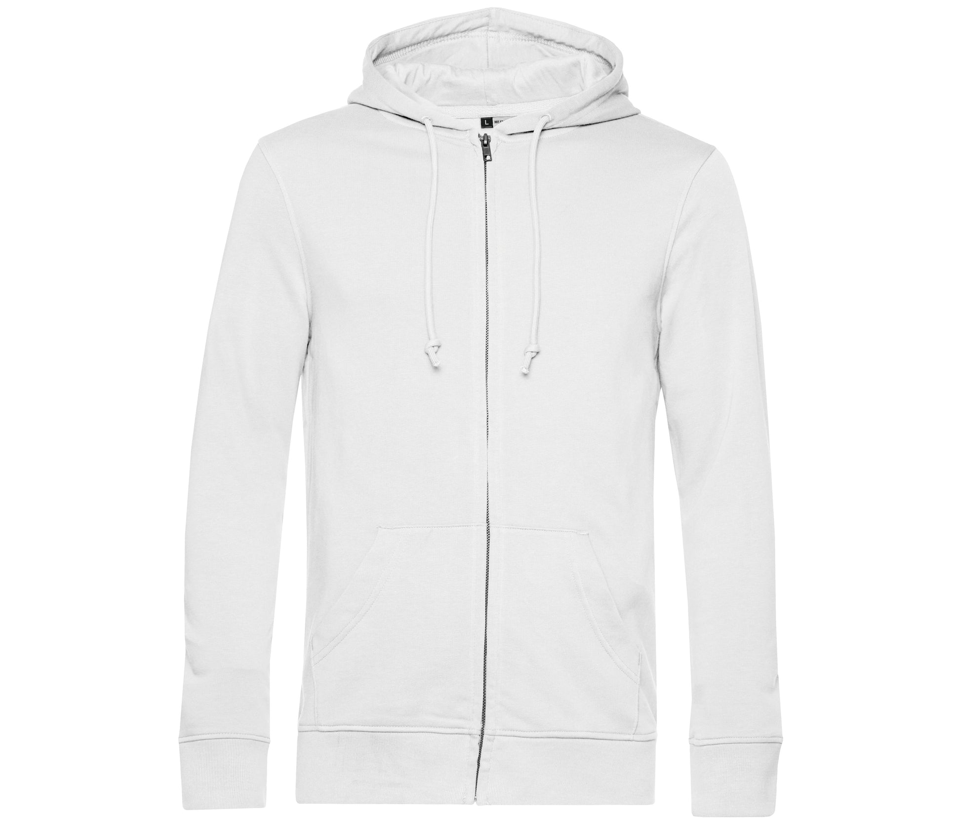 Sweat Capuche Zippé Organique - White