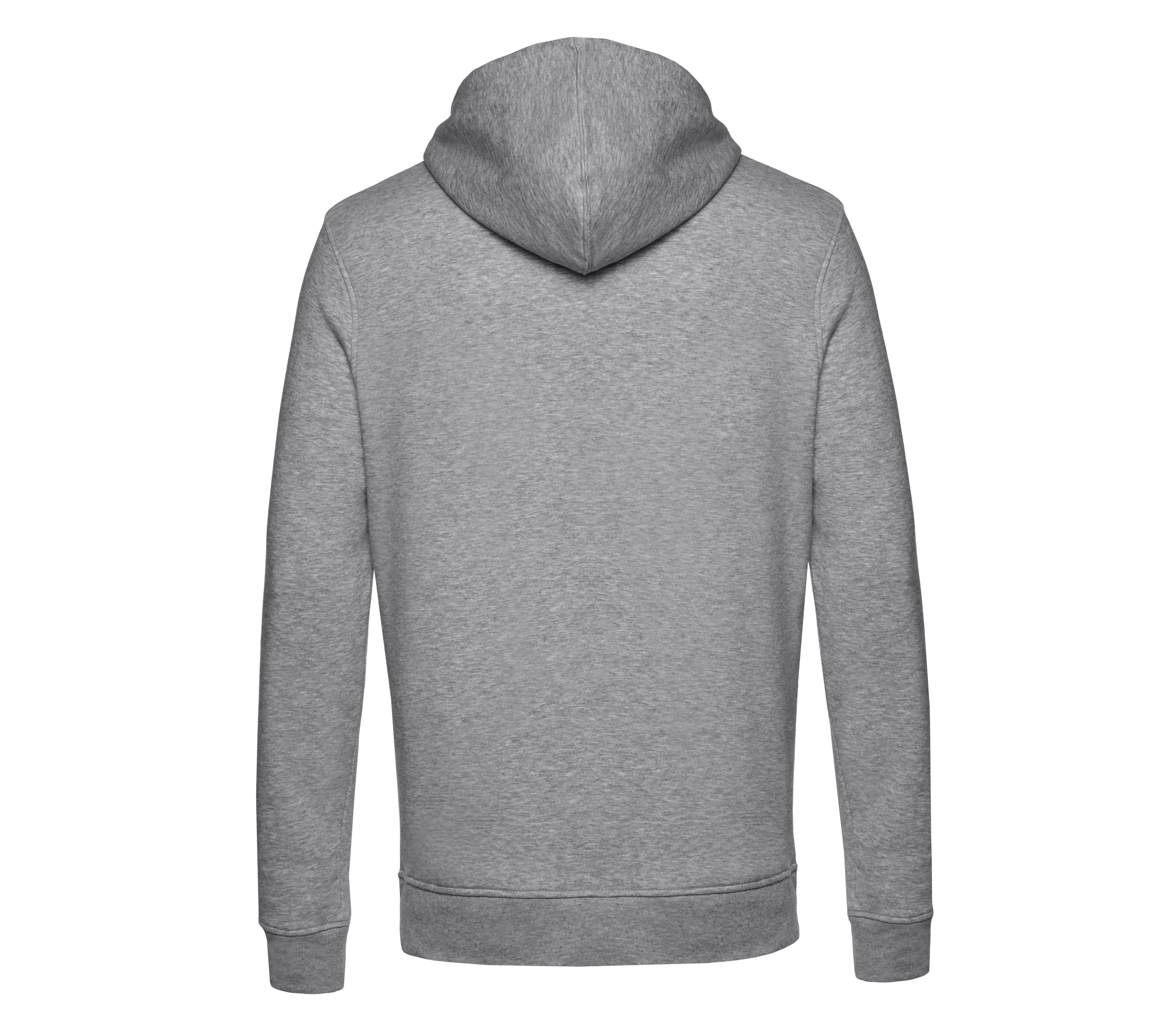 Sweat Capuche Zippé Organique - Heather Grey