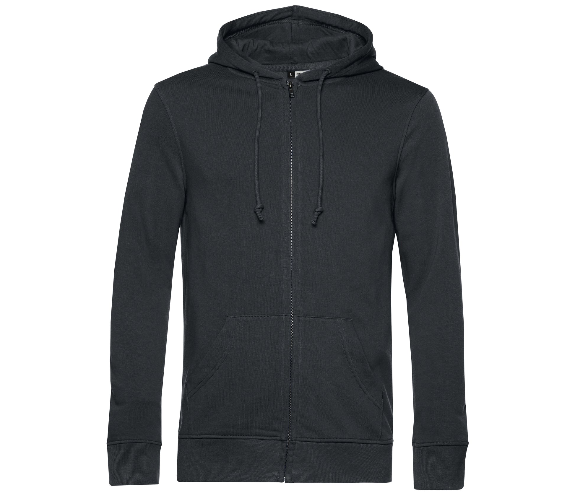 Sweat Capuche Zippé Organique - Asphalt