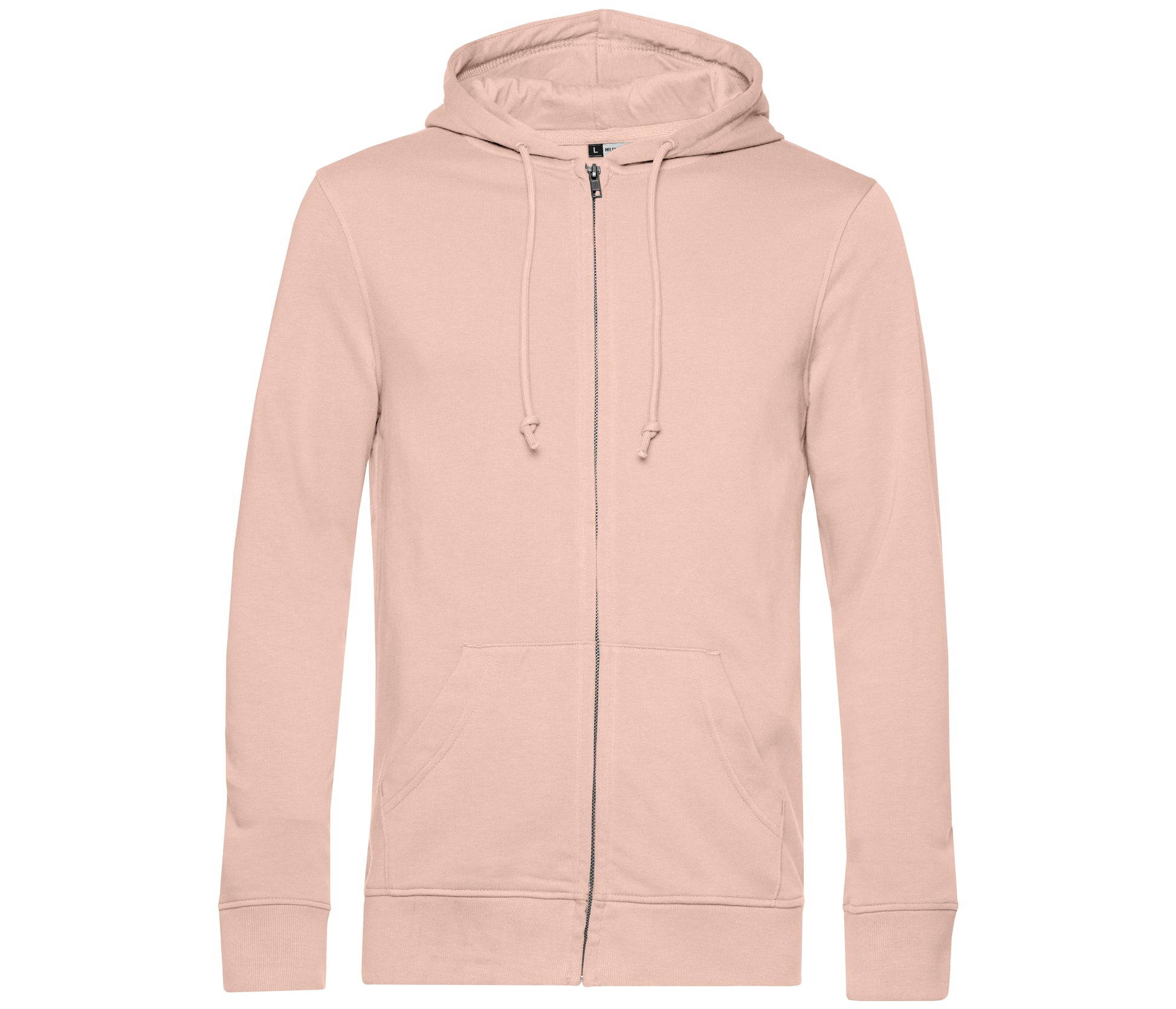 Sweat Capuche Zippé Organique - Soft Rose