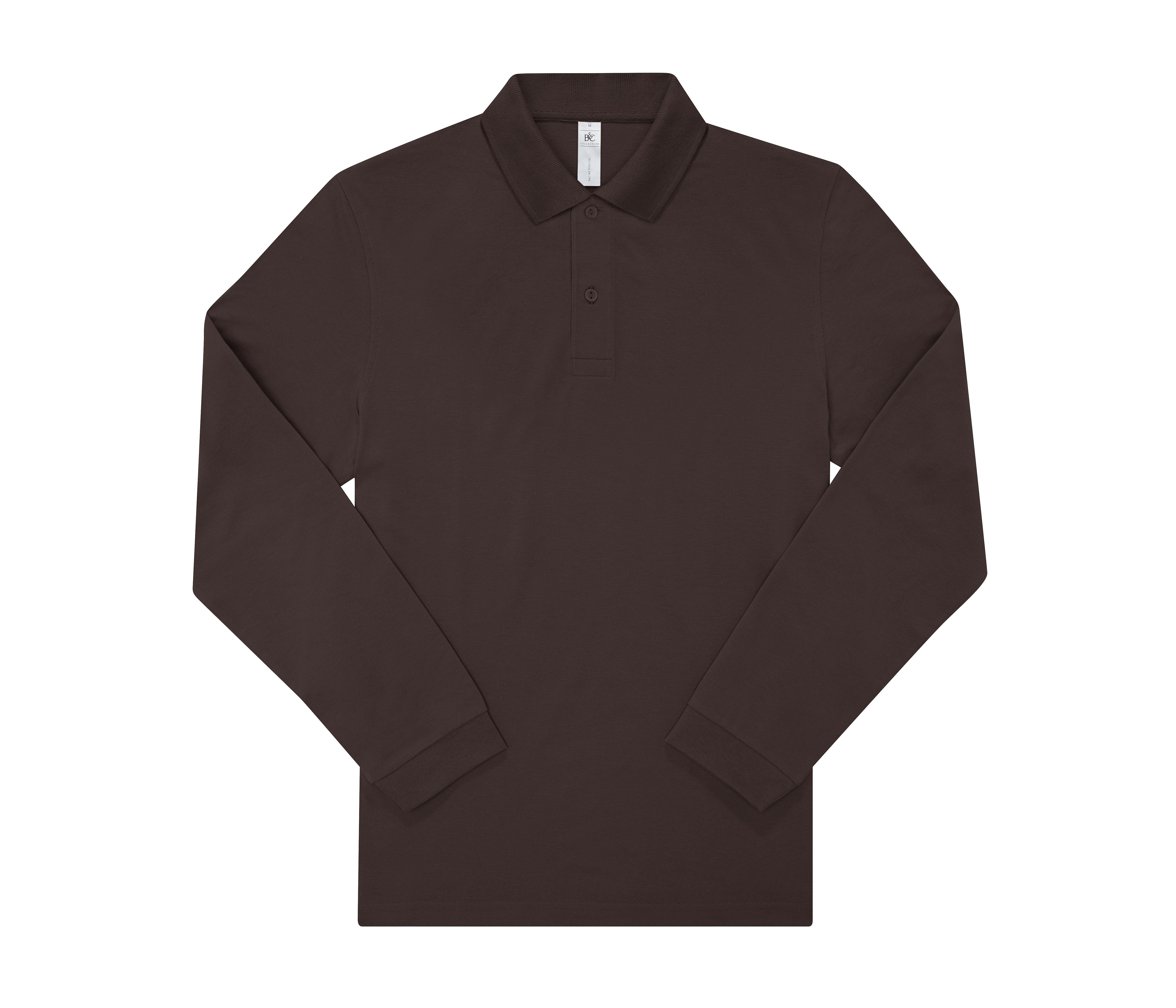 Polo Manches Longues 180 - Roasted Coffee