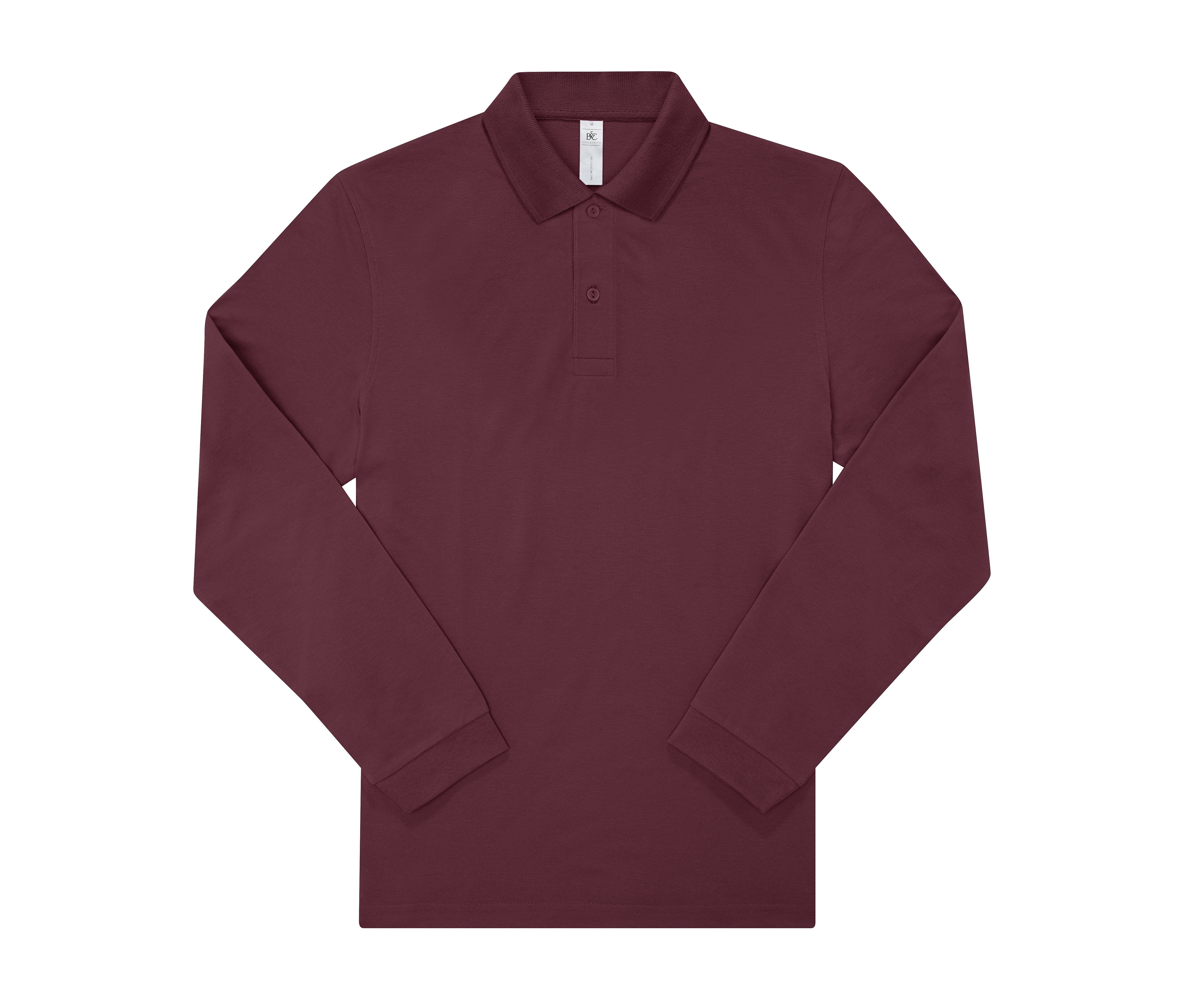Polo Manches Longues 180 - Burgundy