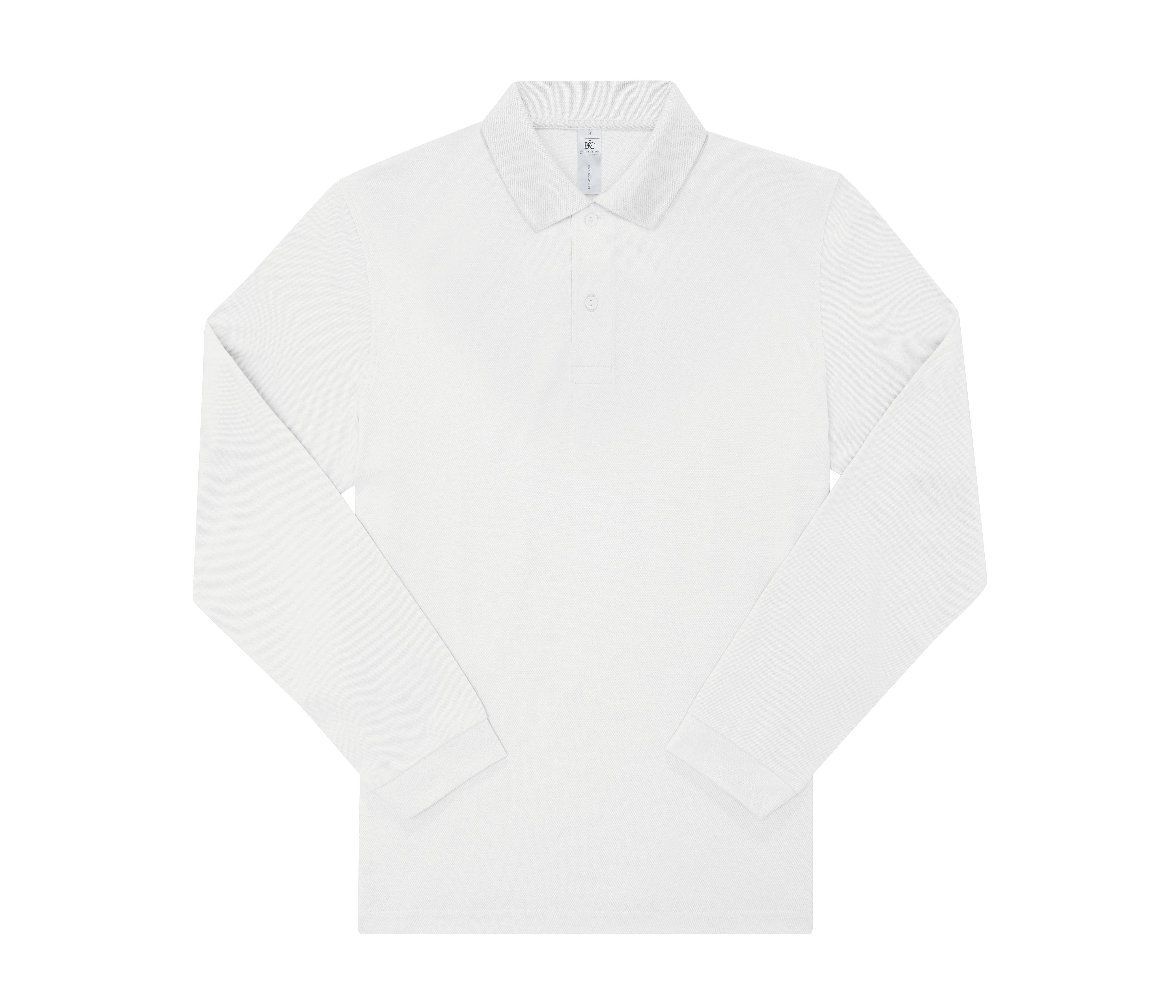 Polo Homme Manches Longues 210 - White