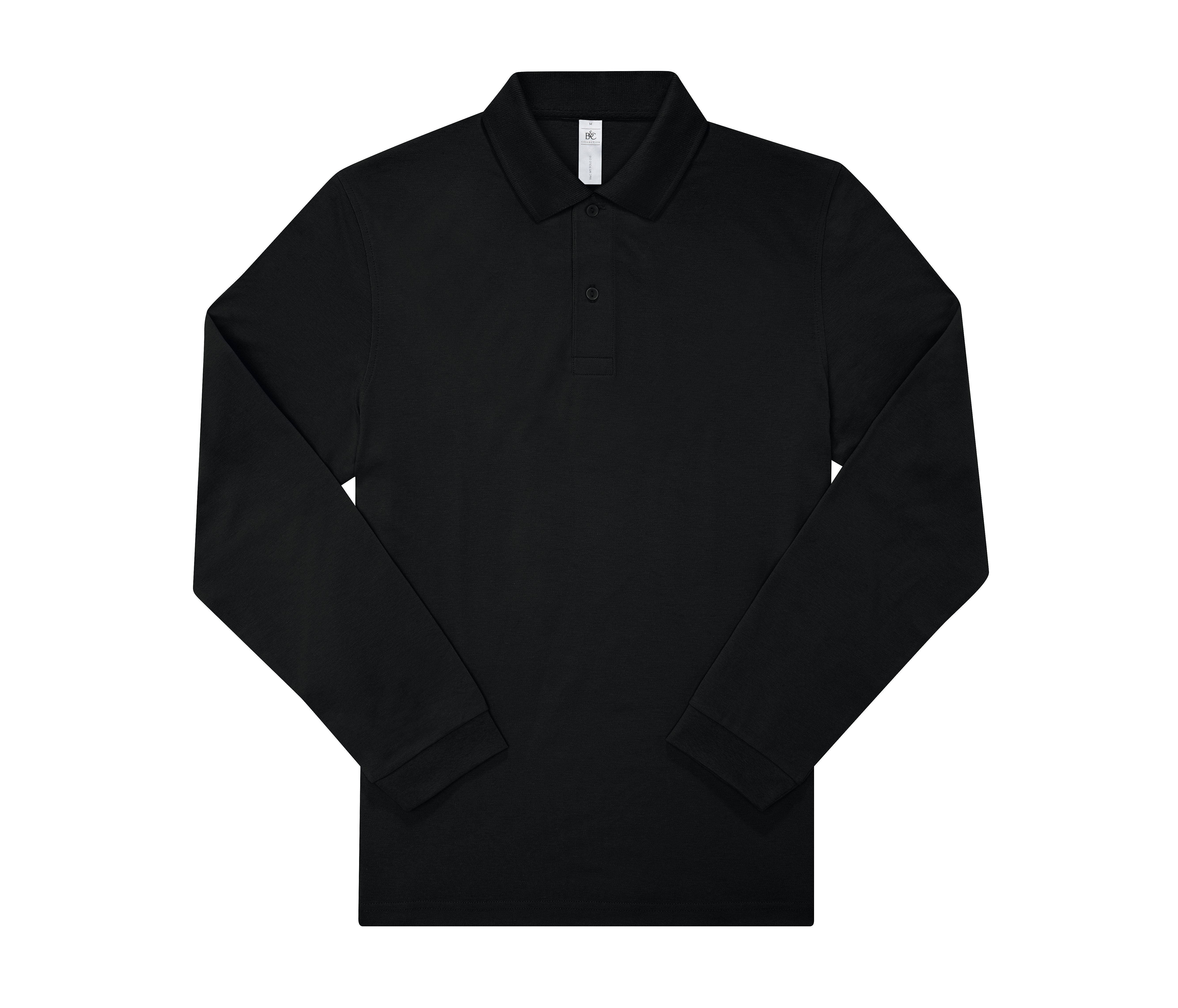 Polo Homme Manches Longues 210 - Black