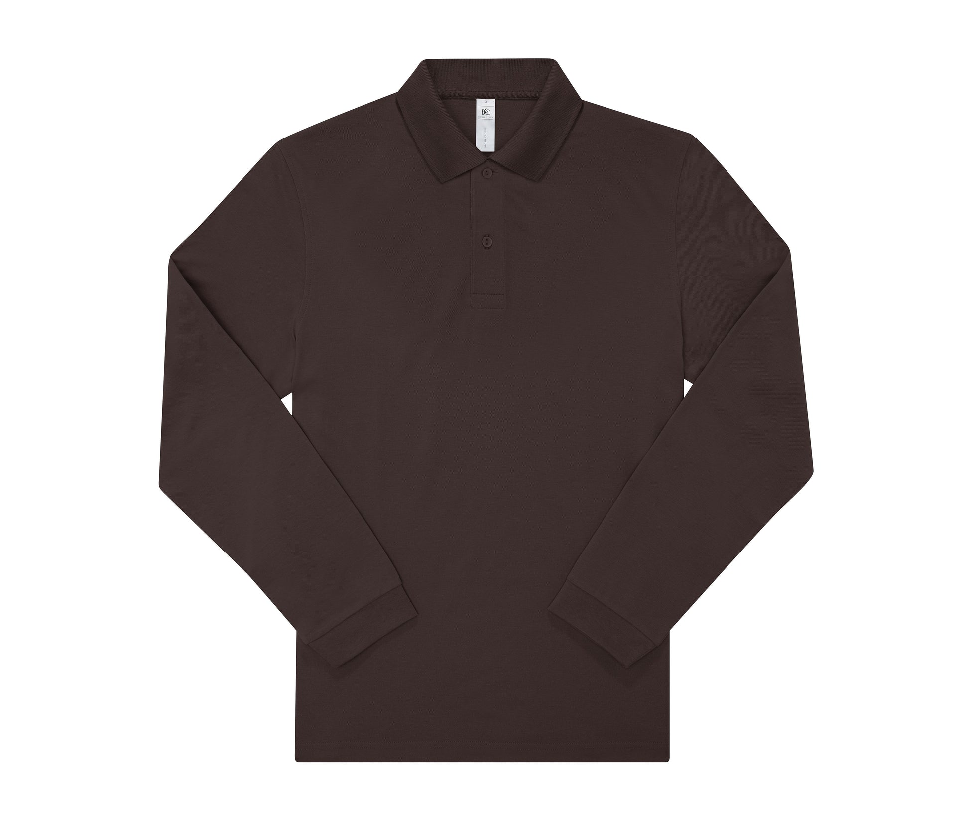 Polo Homme Manches Longues 210 - Roasted Coffee