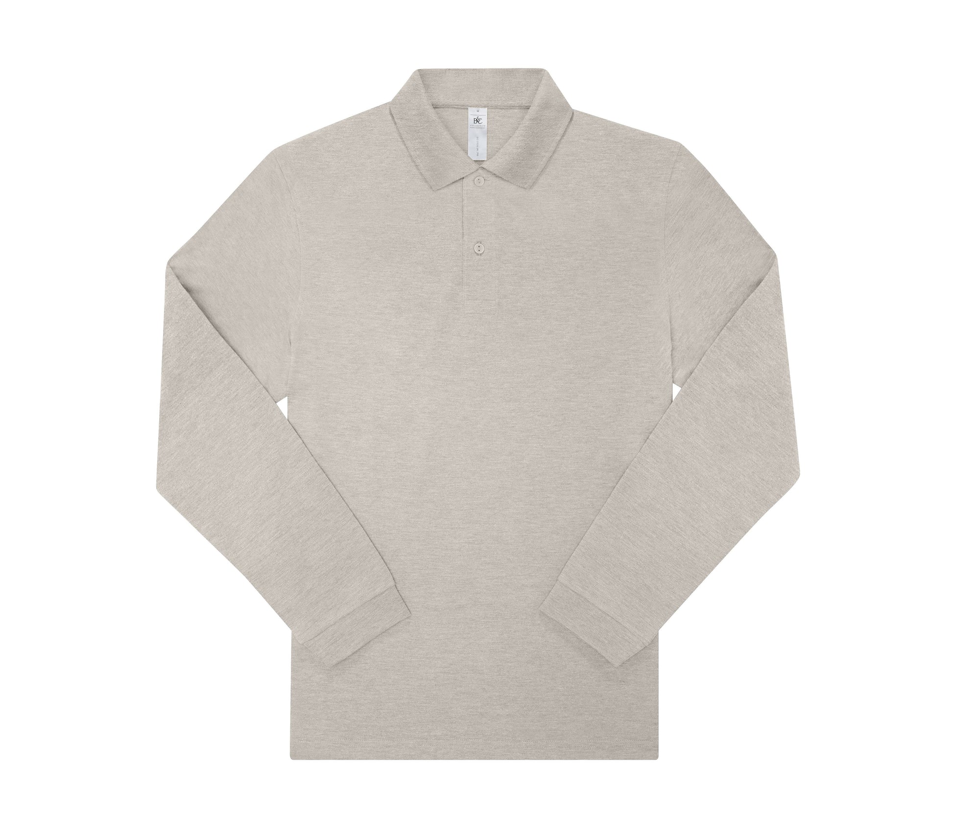 Polo Homme Manches Longues 210 - Heather Grey Fog