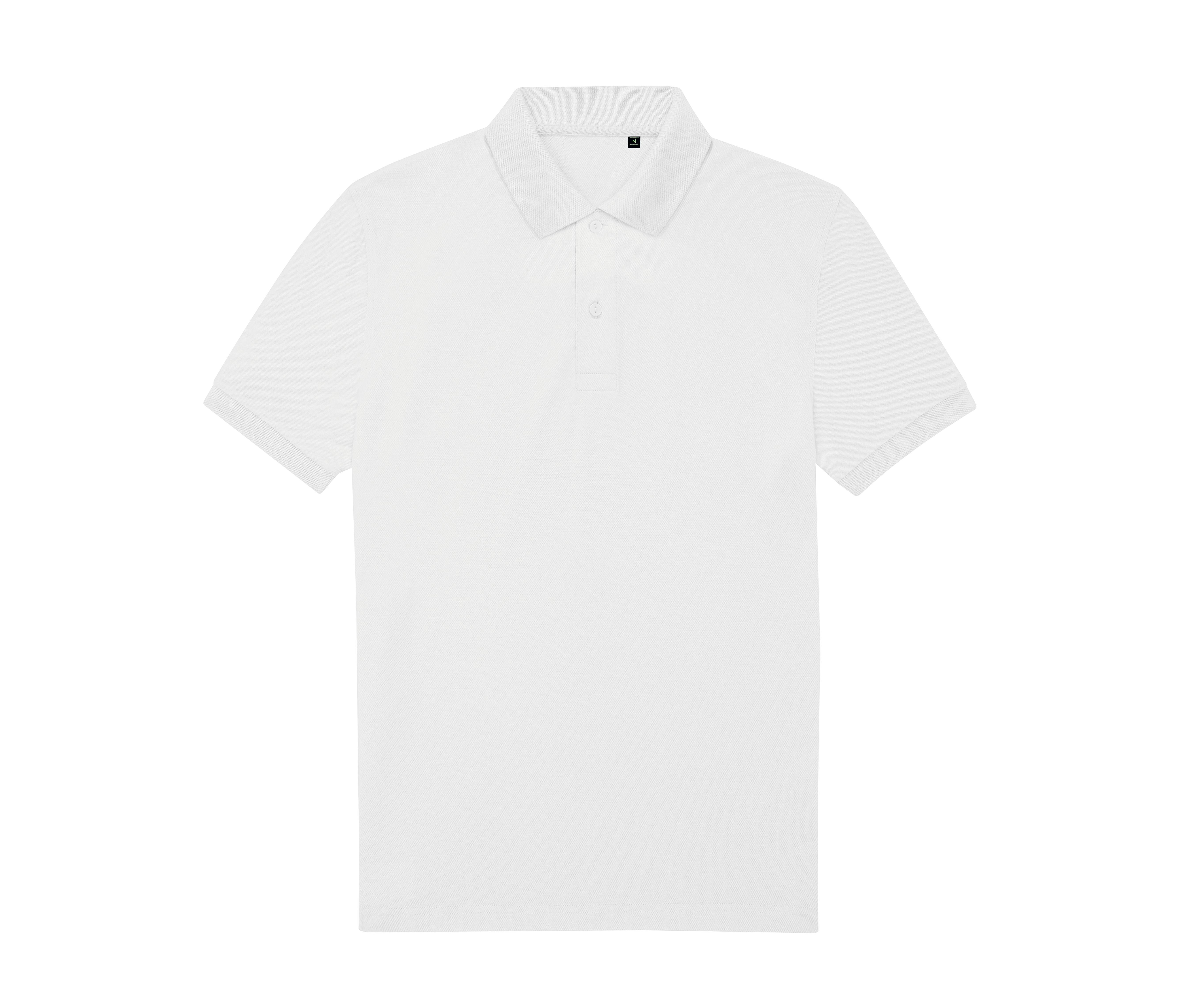 Polo Homme 65/35 en Polyester Recyclé - White