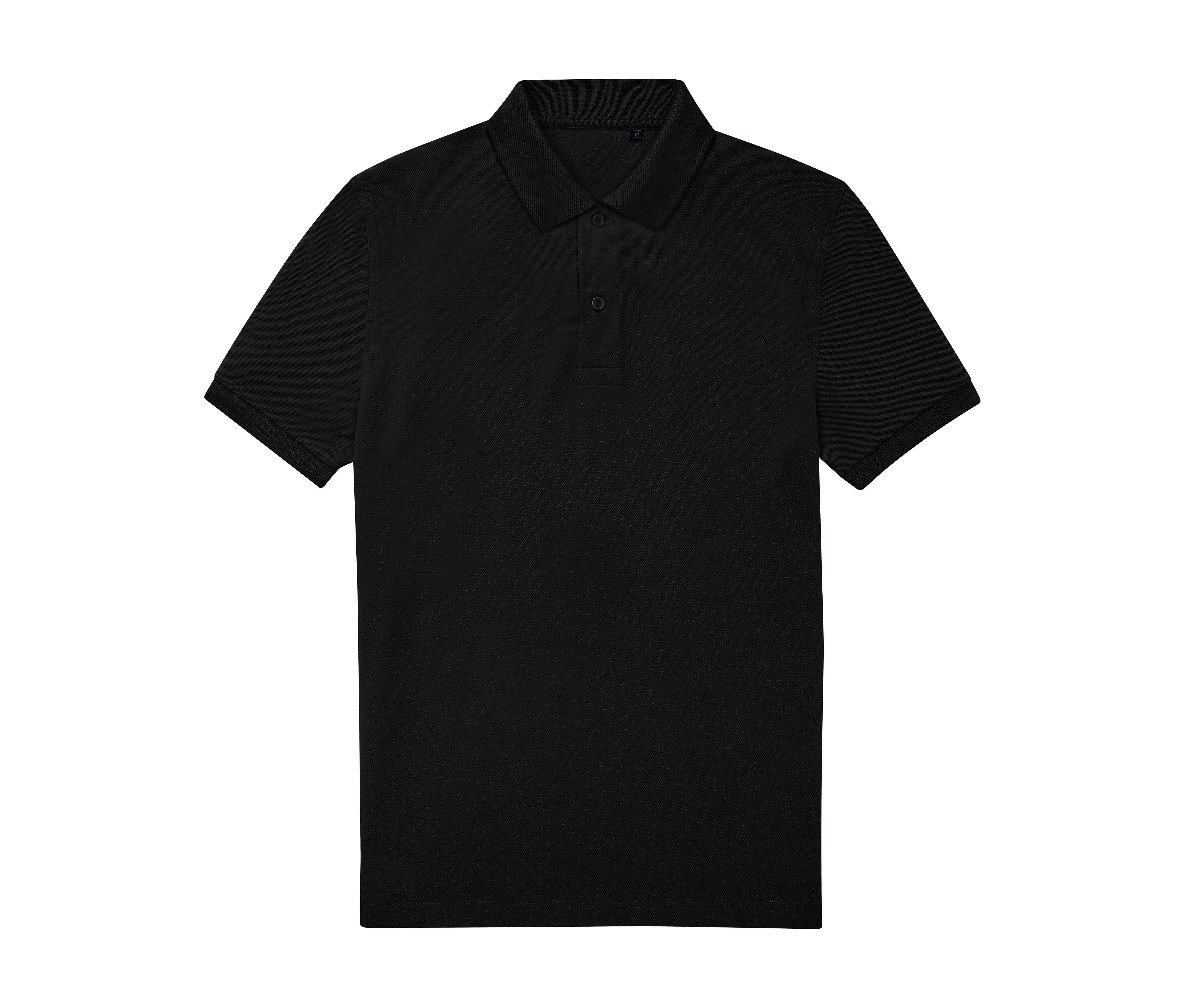 Polo Homme 65/35 en Polyester Recyclé - Black