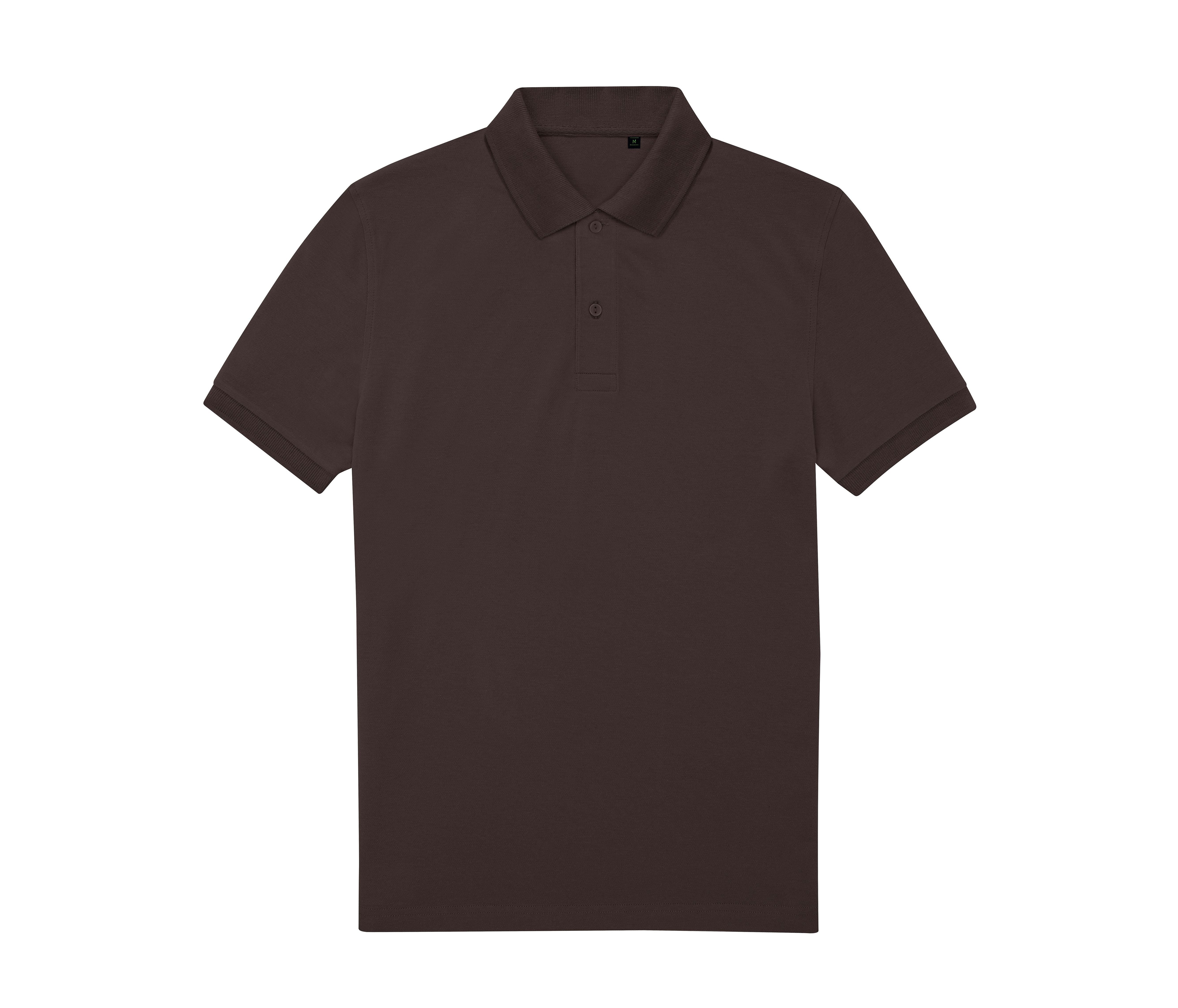 Polo Homme 65/35 en Polyester Recyclé - Roasted Coffee