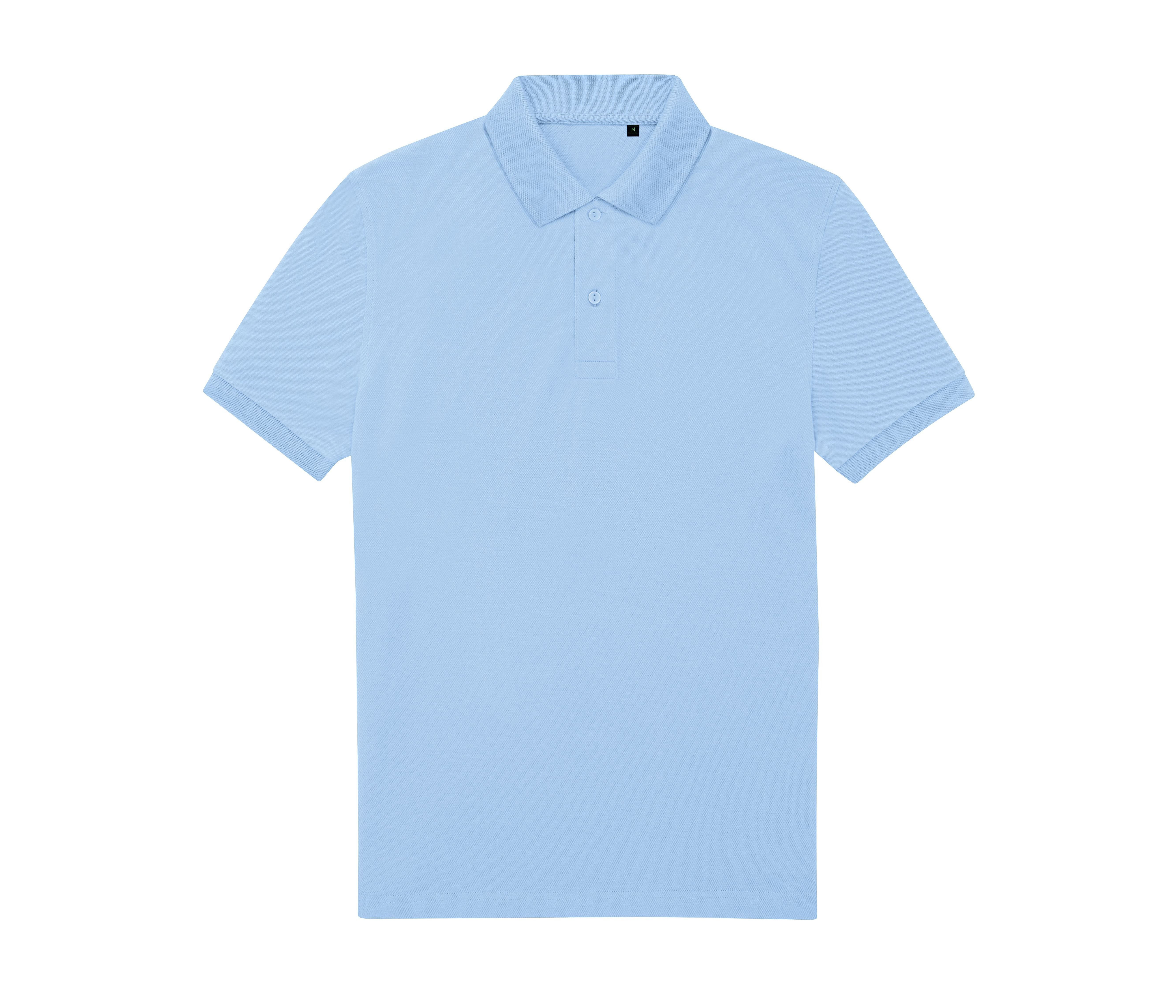Polo Homme 65/35 en Polyester Recyclé - Lotus Blue