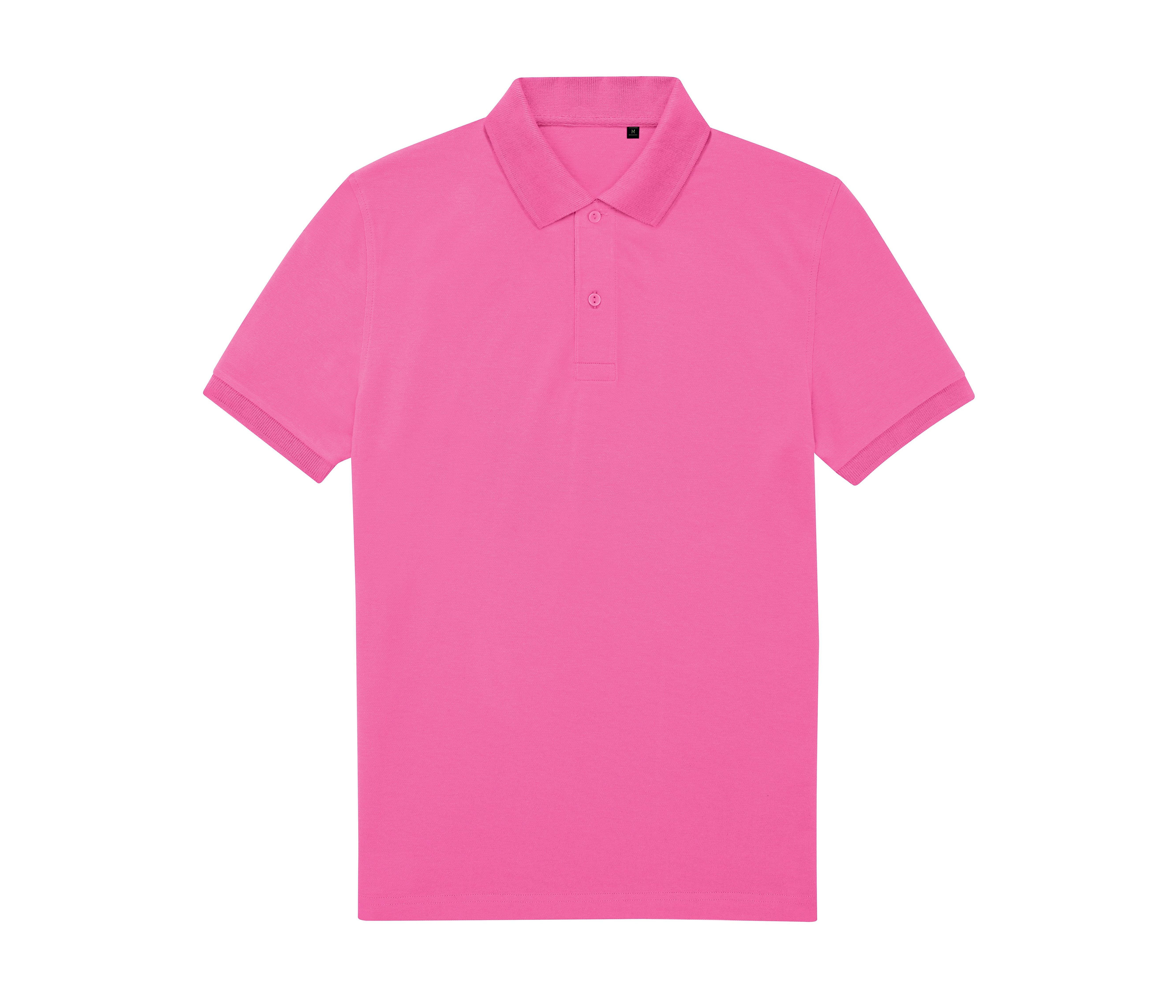 Polo Homme 65/35 en Polyester Recyclé - Lotus Pink