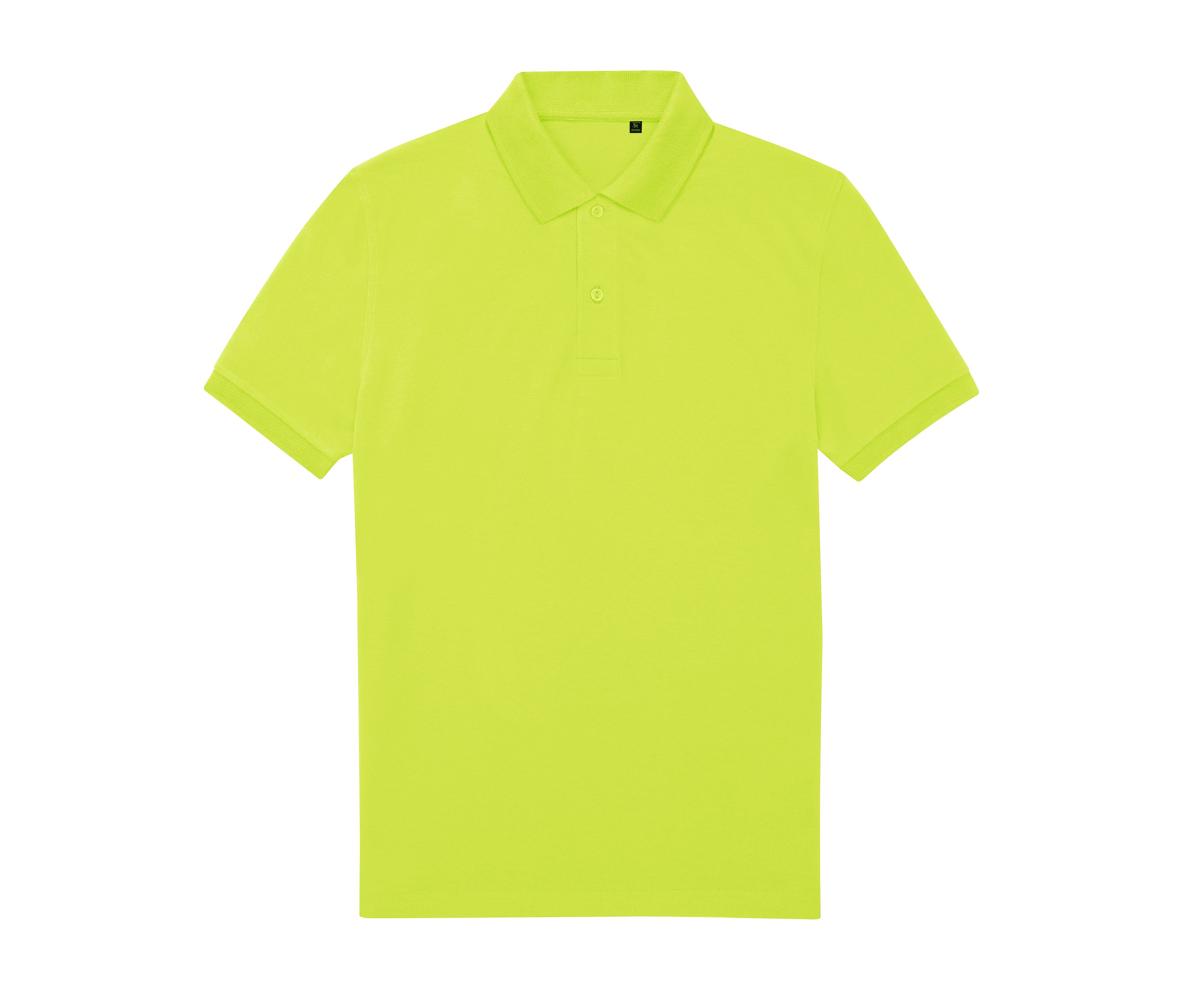 Polo Homme 65/35 en Polyester Recyclé - Acid Lime