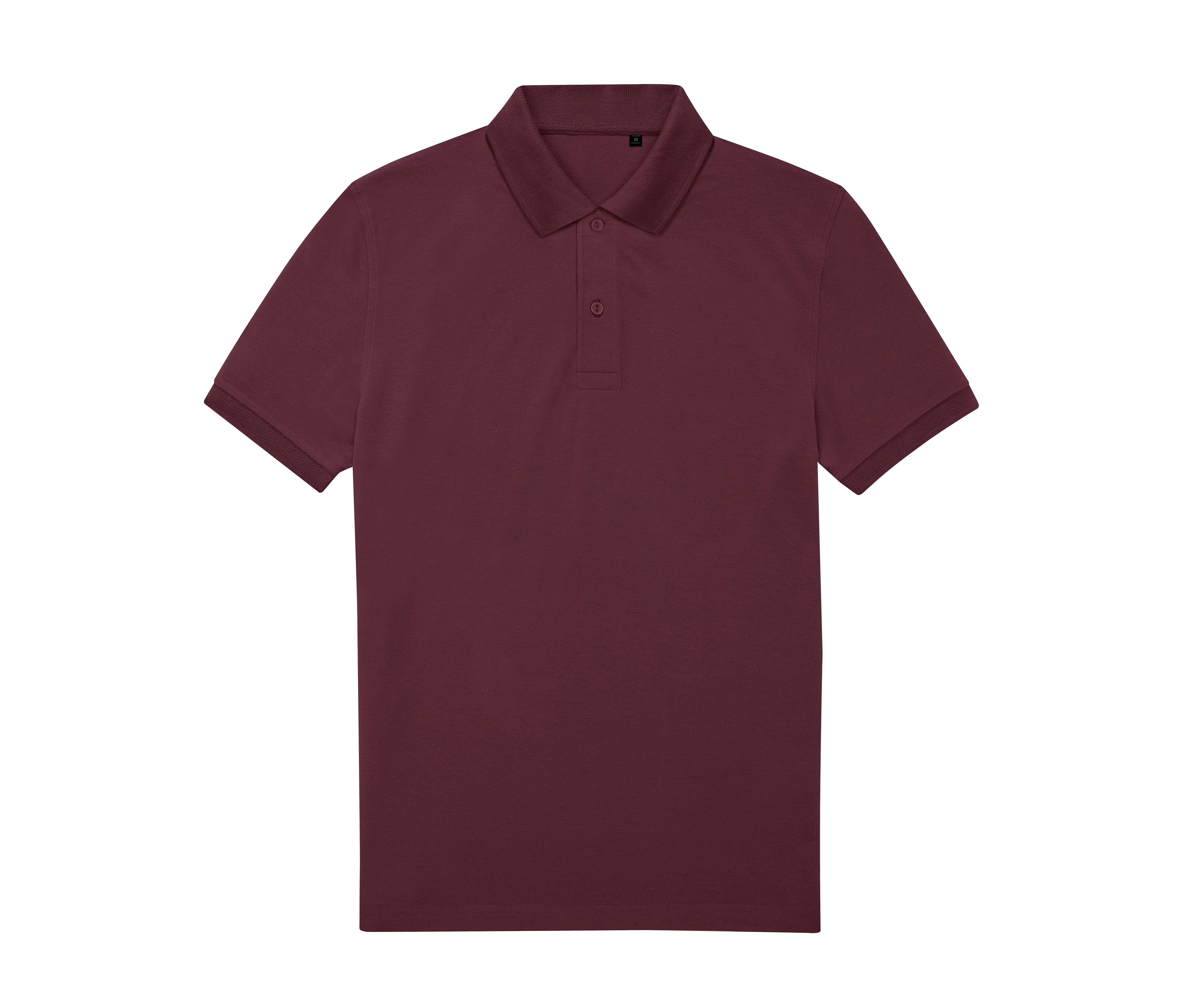 Polo Homme 65/35 en Polyester Recyclé - Burgundy
