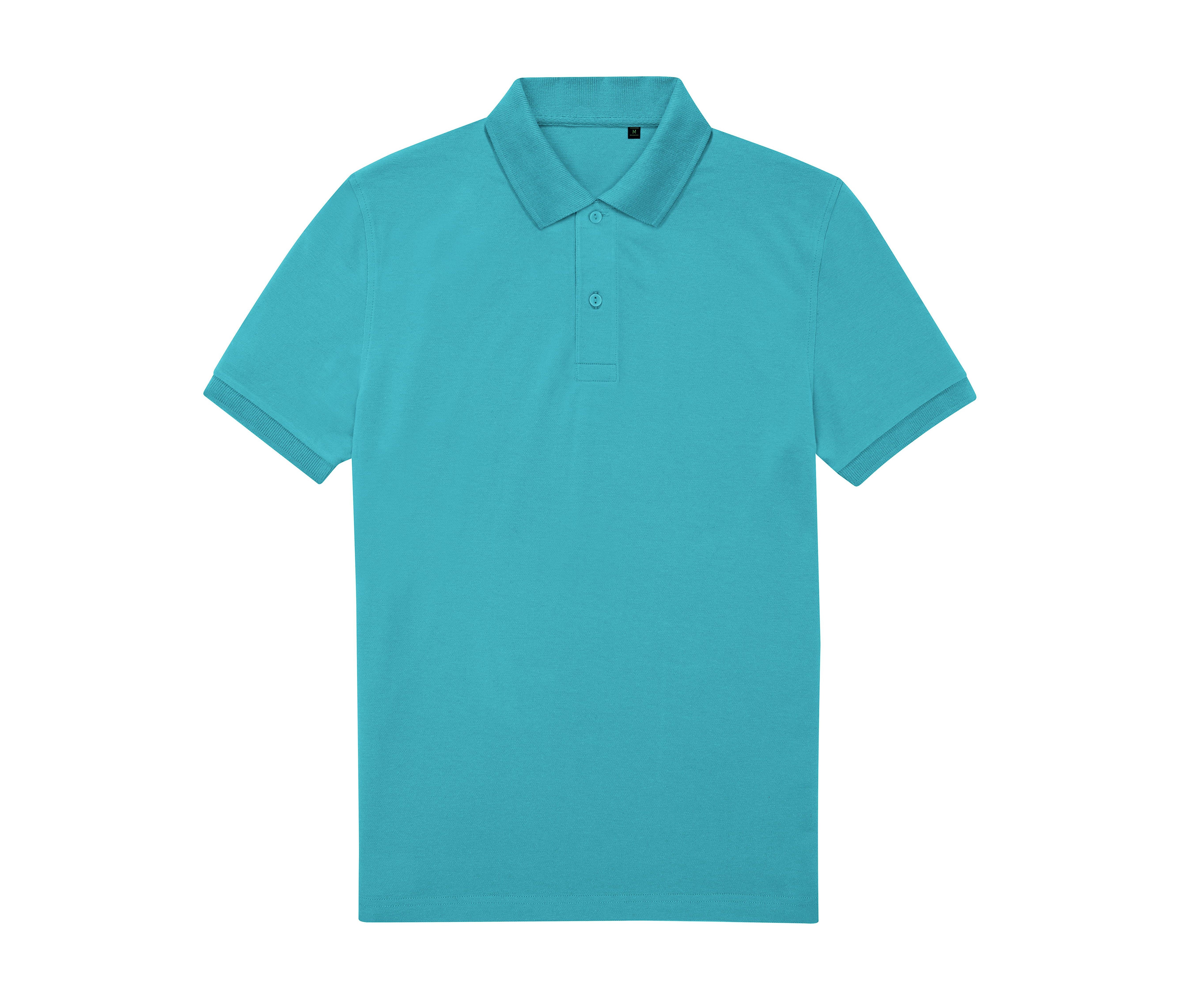 Polo Homme 65/35 en Polyester Recyclé - Pop Turquoise