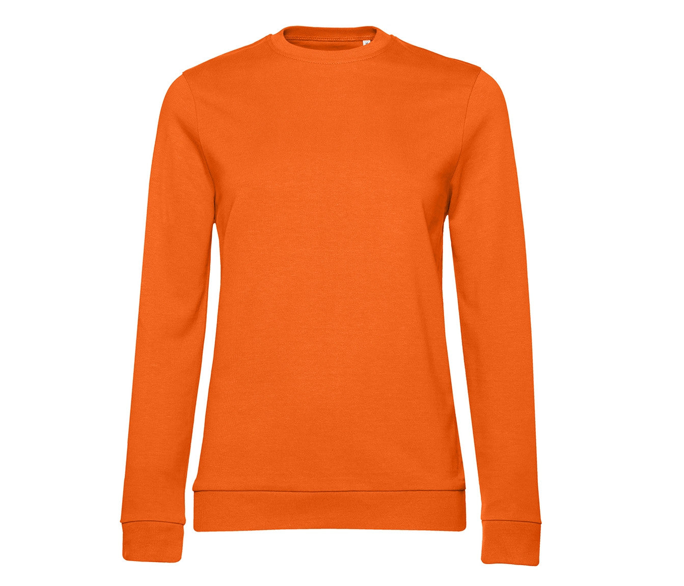 Sweat Col Rond # Femme - Pure Orange