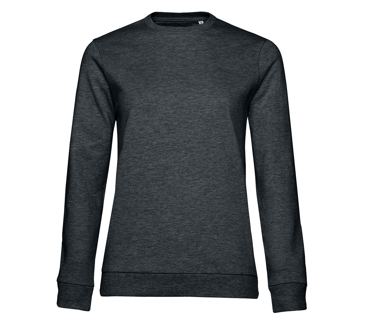 Sweat Col Rond # Femme - Heather Asphalt