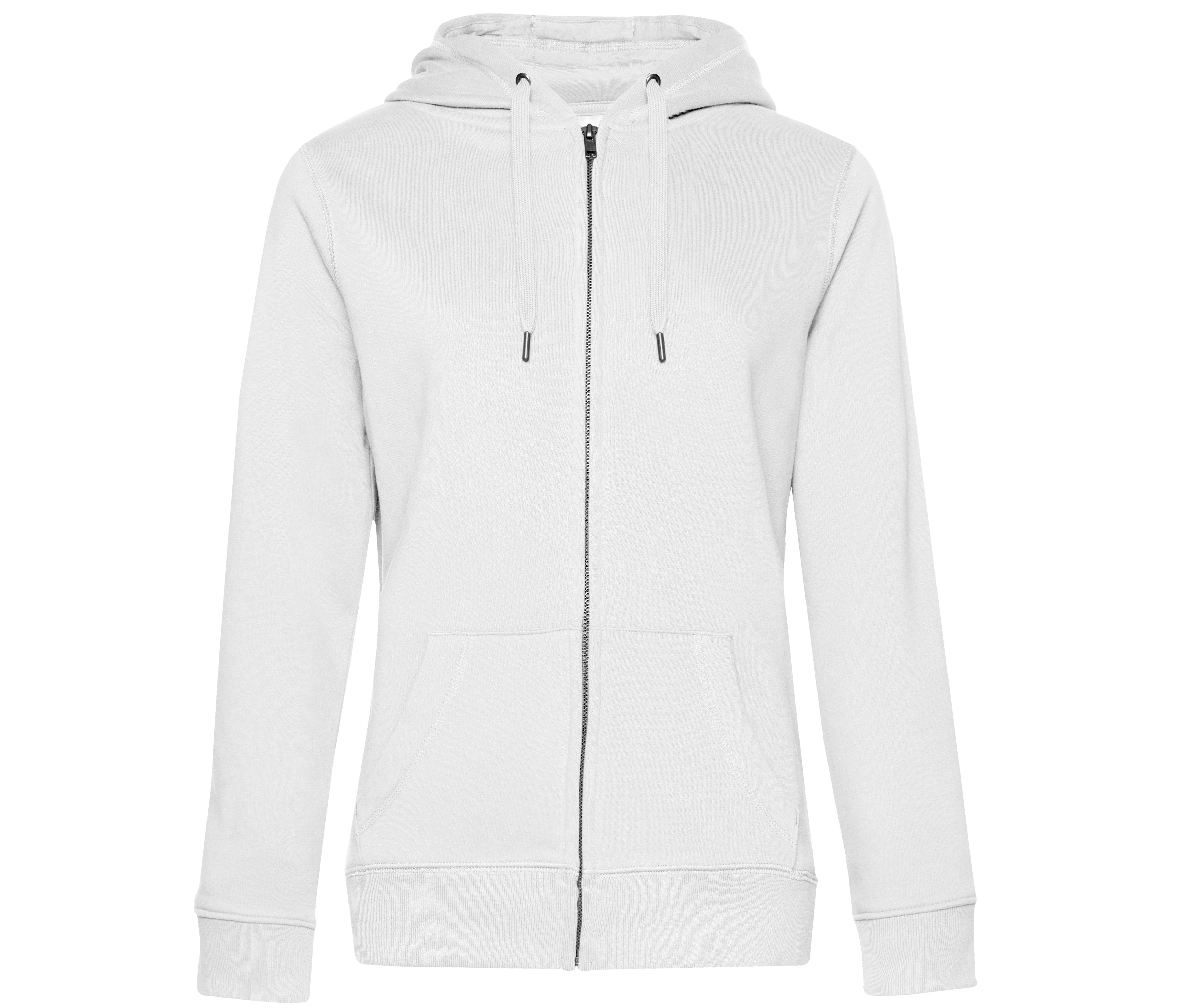 Sweat Capuche Zippé Queen - White