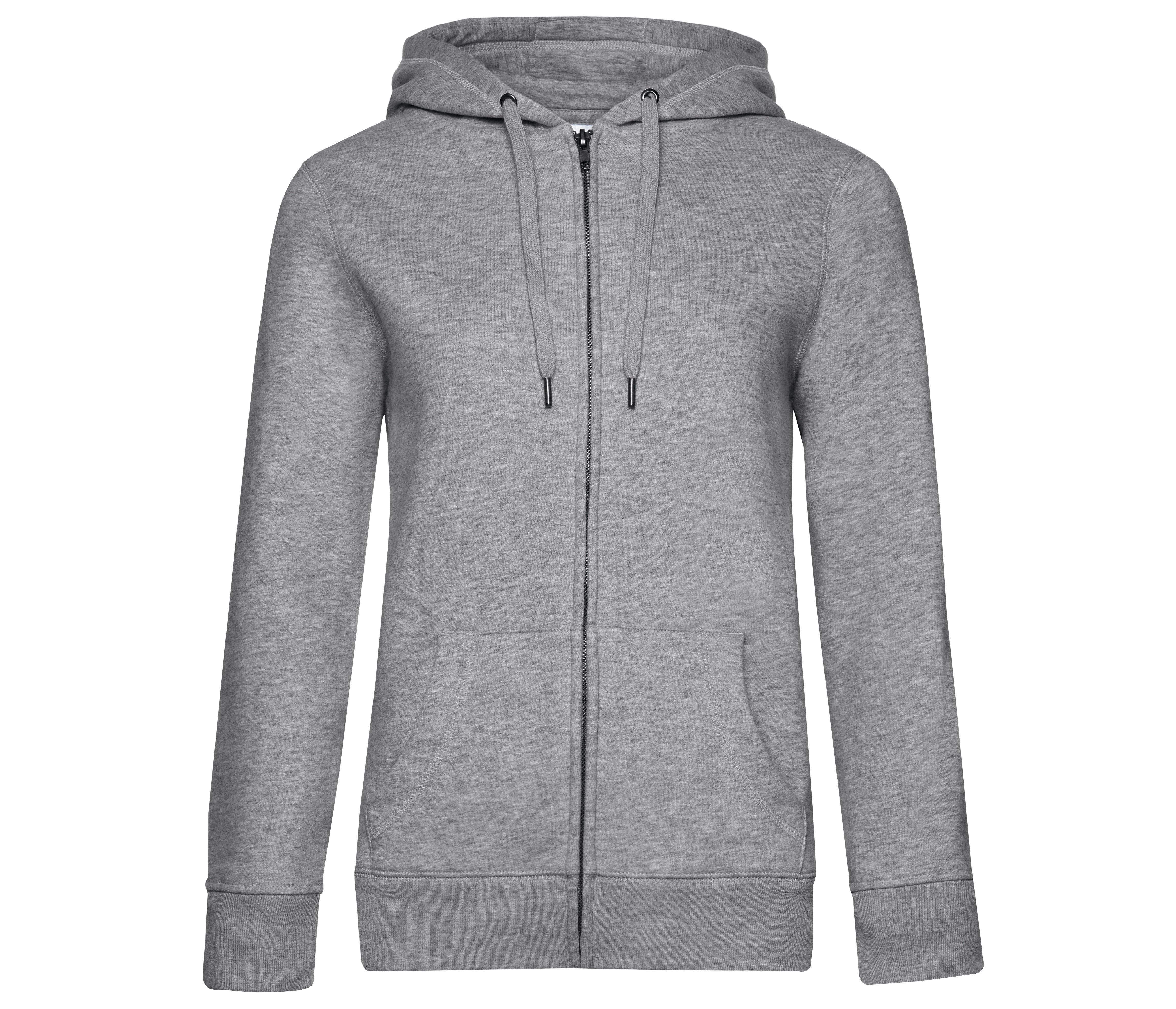 Sweat Capuche Zippé Queen - Heather Grey